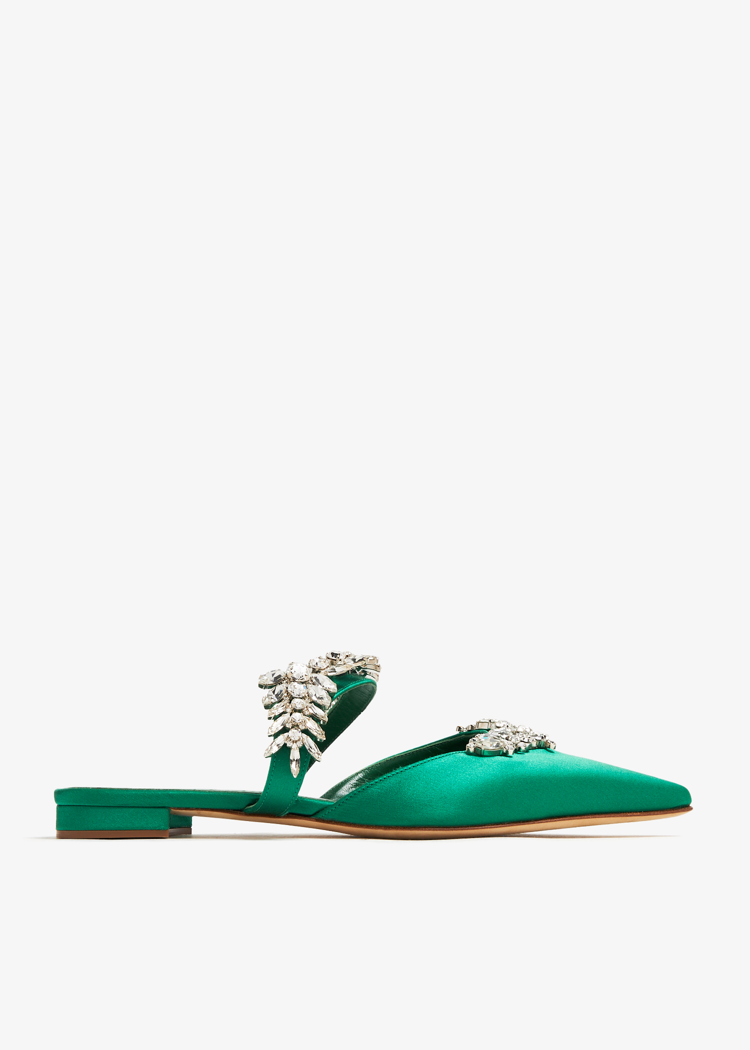 

Lurum flat mules, Green