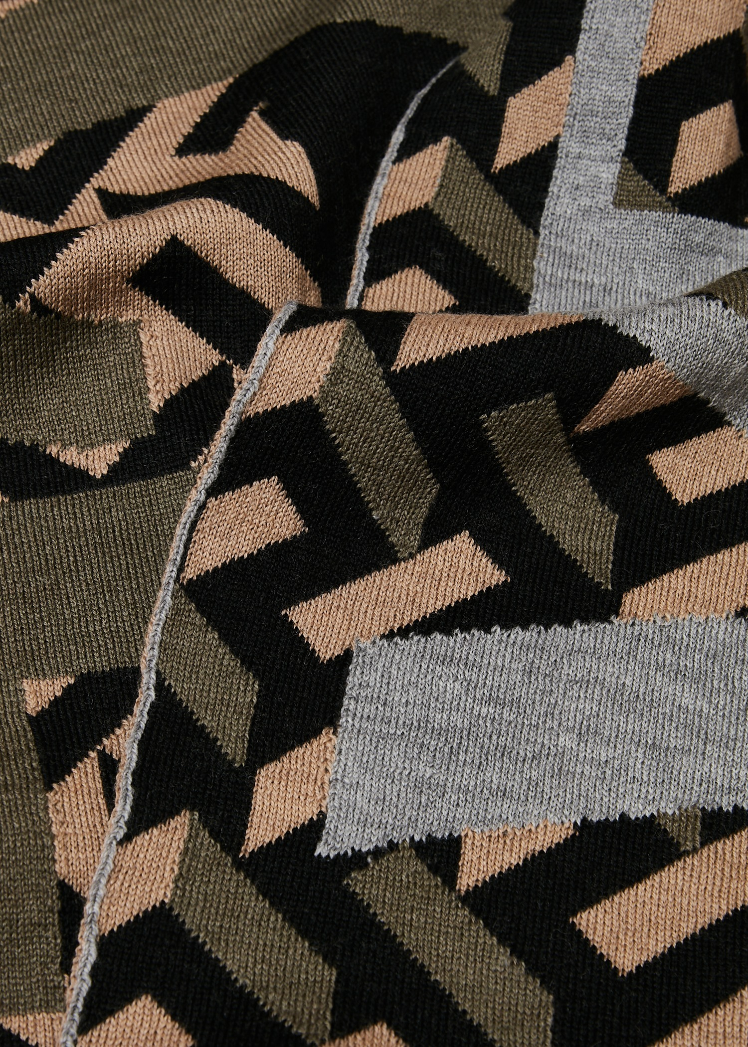 

Greca Signature Intarsia scarf, Prints