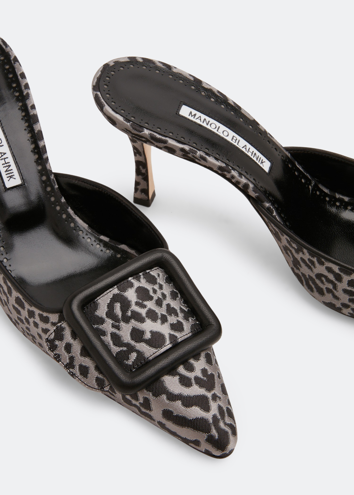 

Maysalebi jacquard mules, Silver