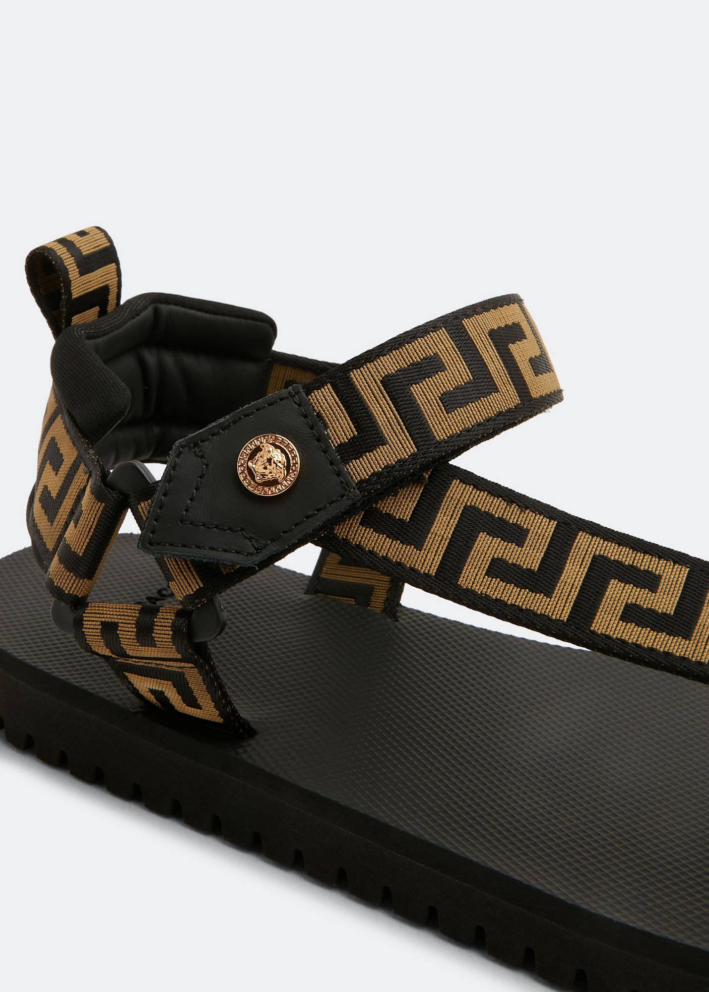 

La Greca sandals, Black