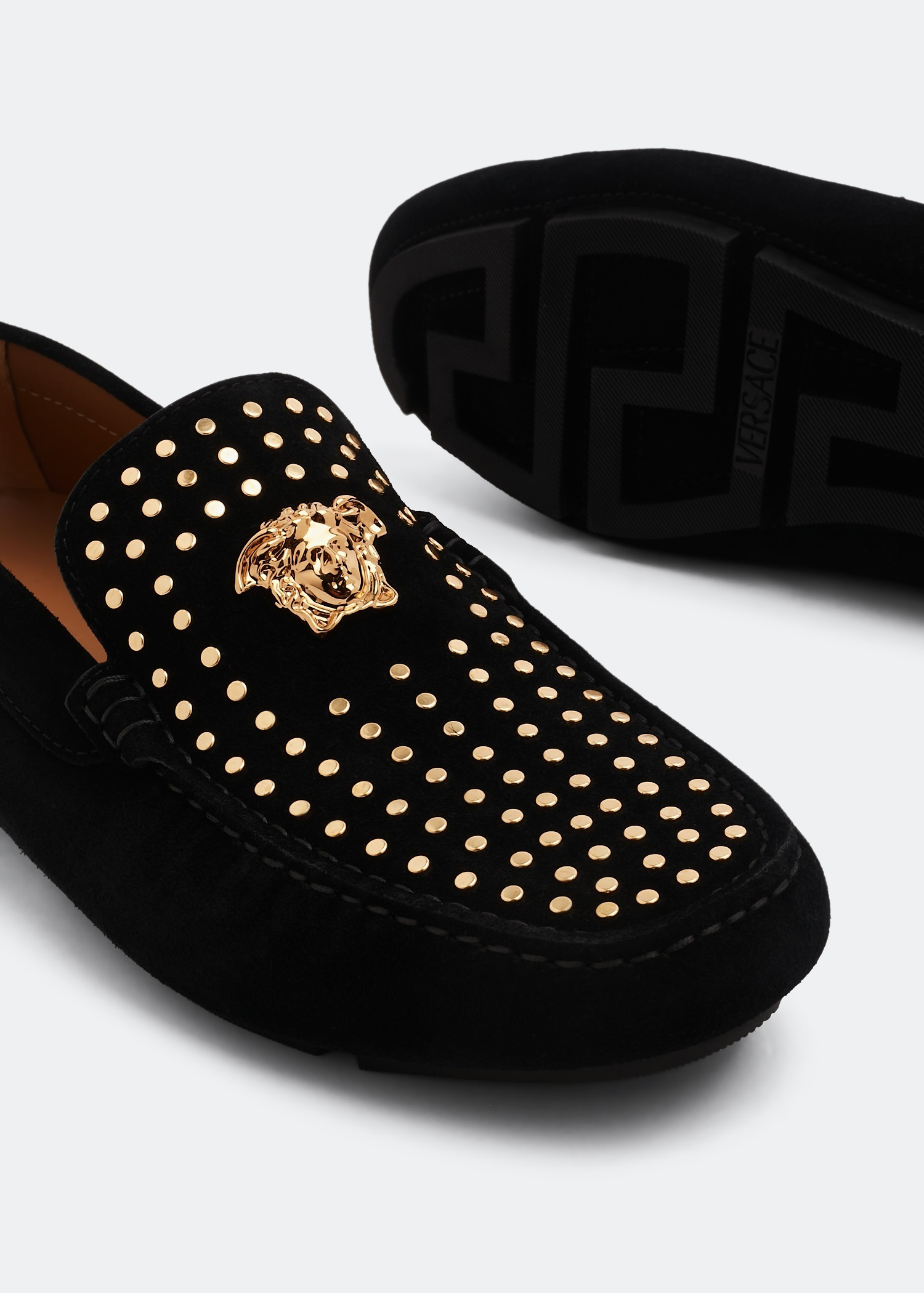

La Medusa driving loafers, Black