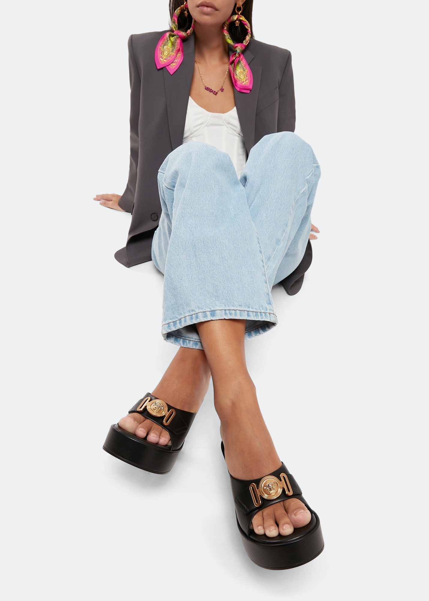 

Medusa Biggie mules, Black