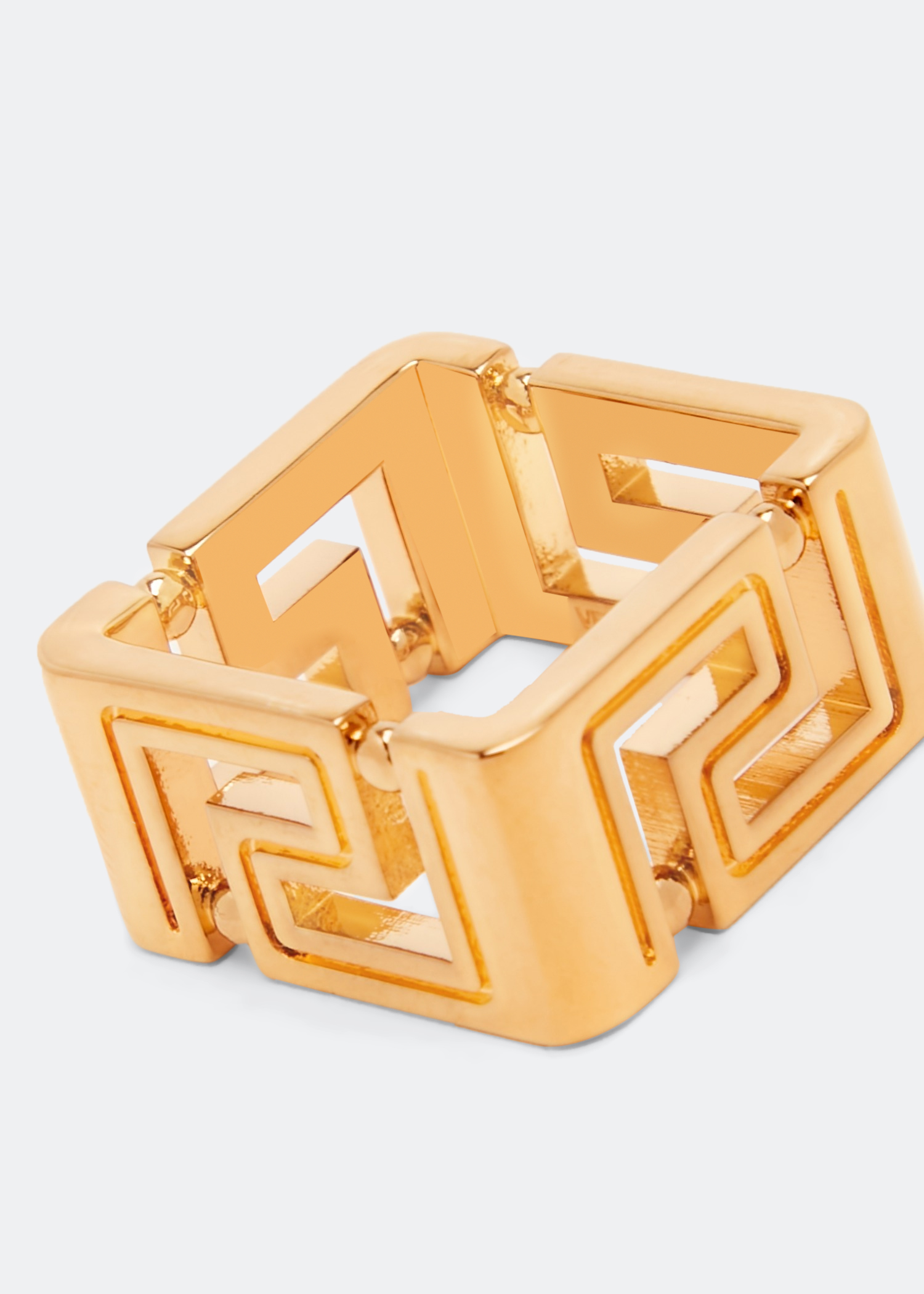 

Greca square ring, Gold
