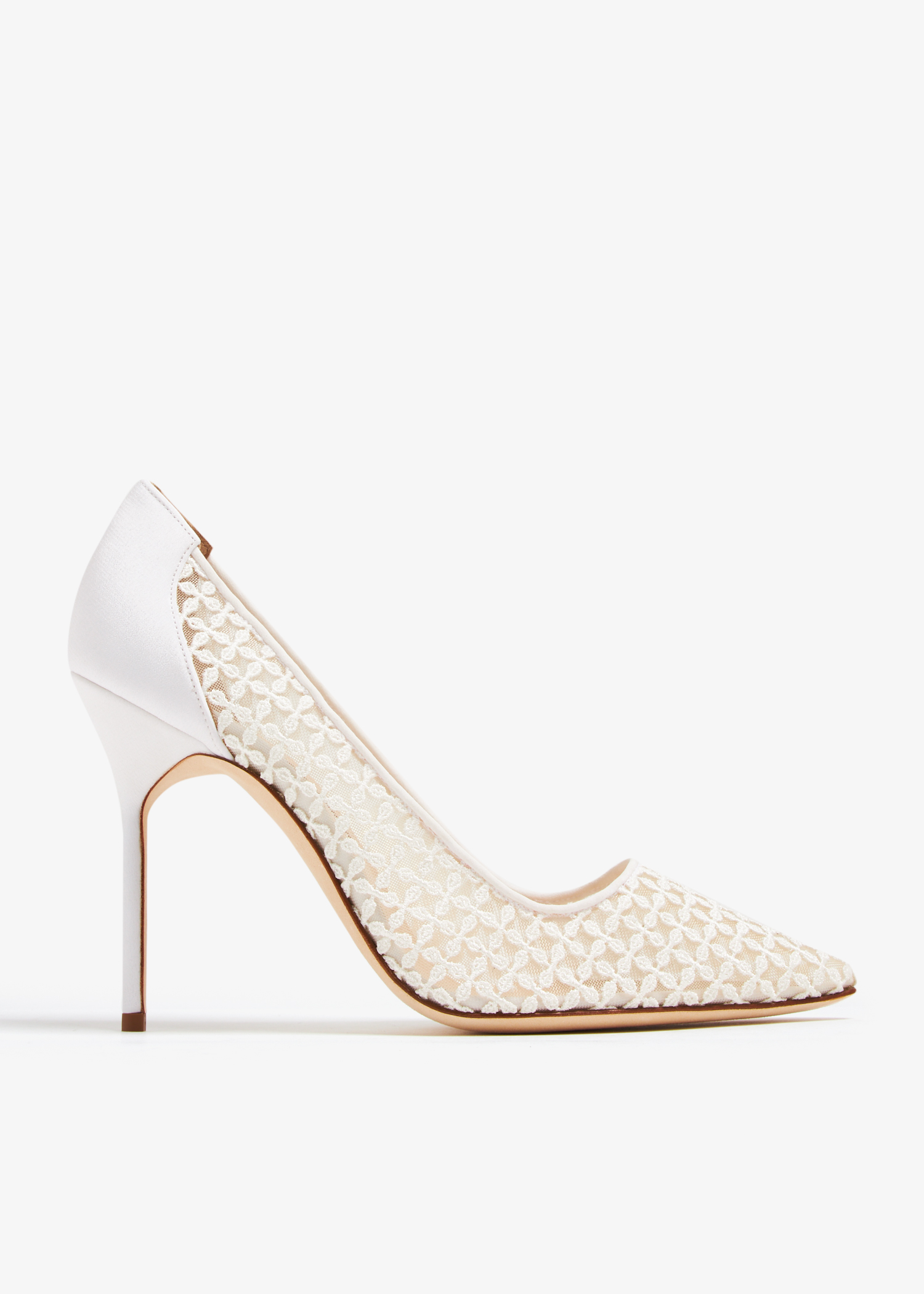 

Bbla mesh pumps, White
