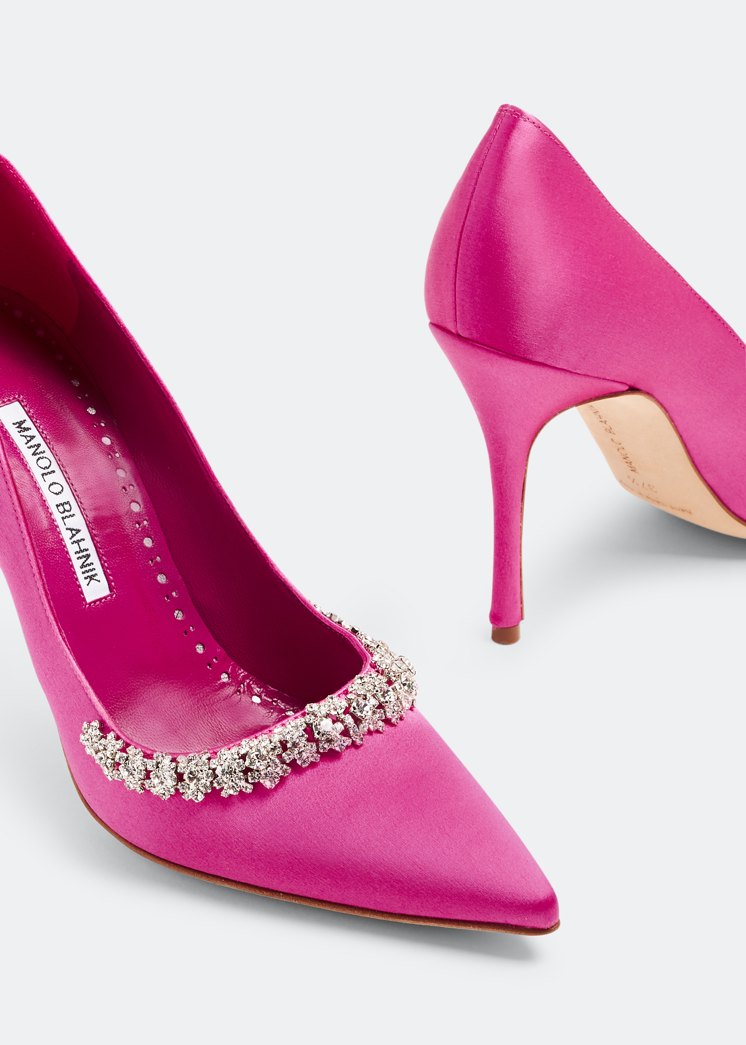 Manolo pink heels store