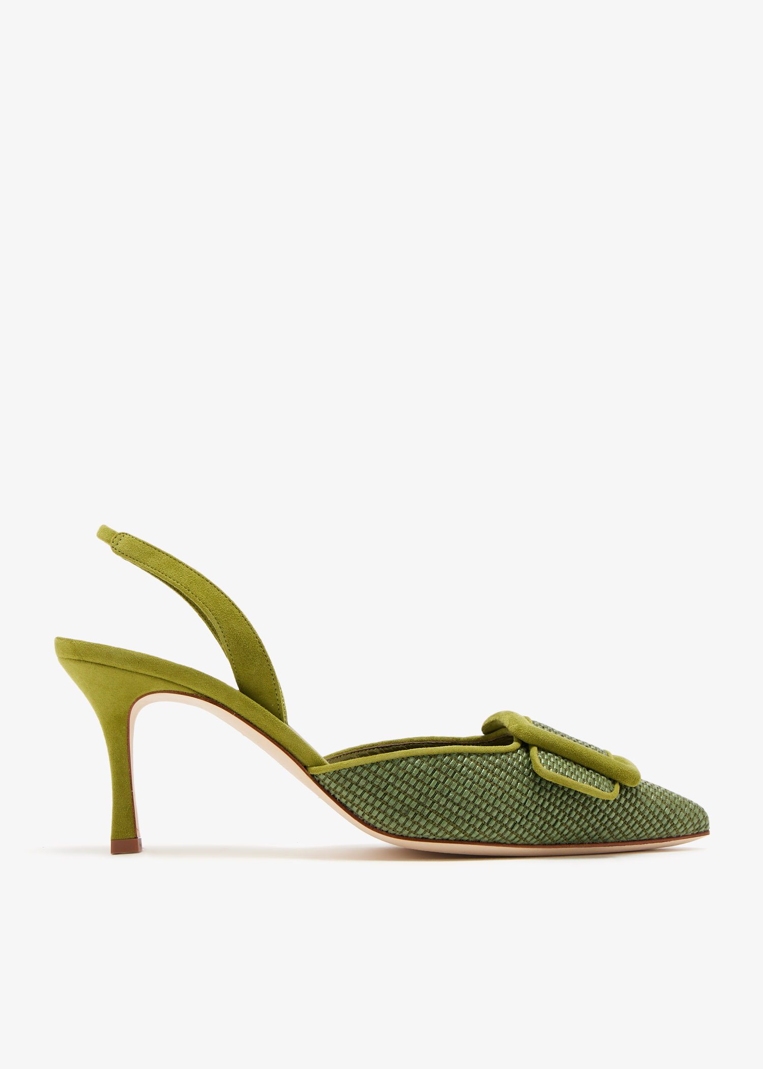 Manolo Blahnik Mayslibi slingback pumps for Women - Green in Manolo Blahnik Mayslibi slingback pumps for Women - Green in