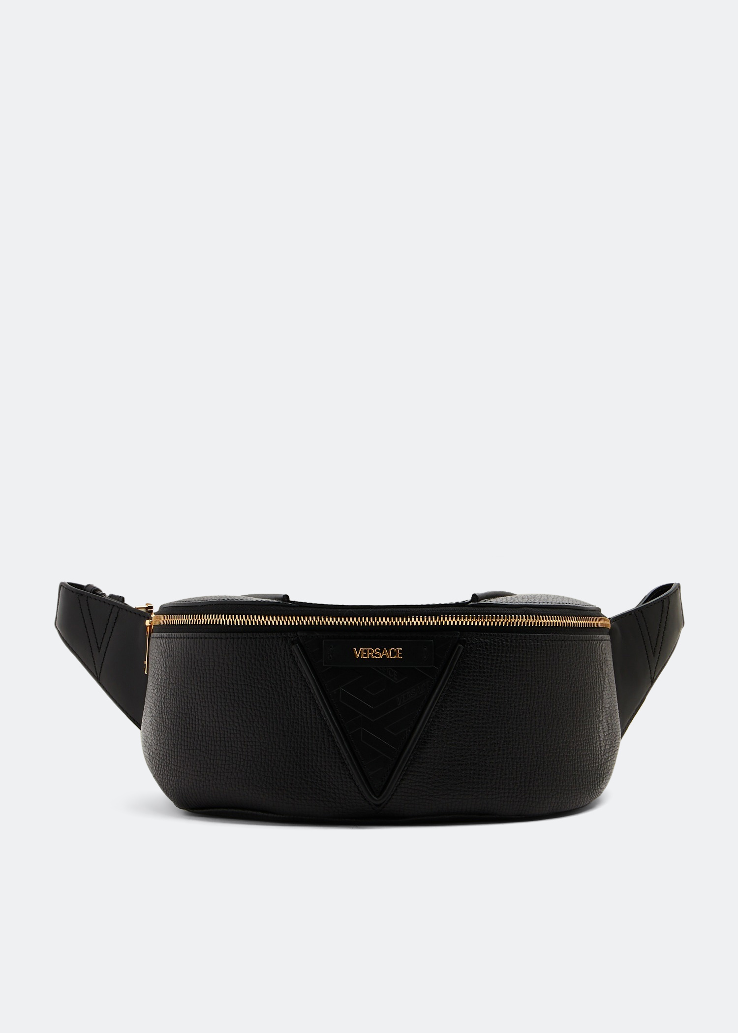 Versace V Greca signature belt bag for Men Black in Kuwait Level Shoes