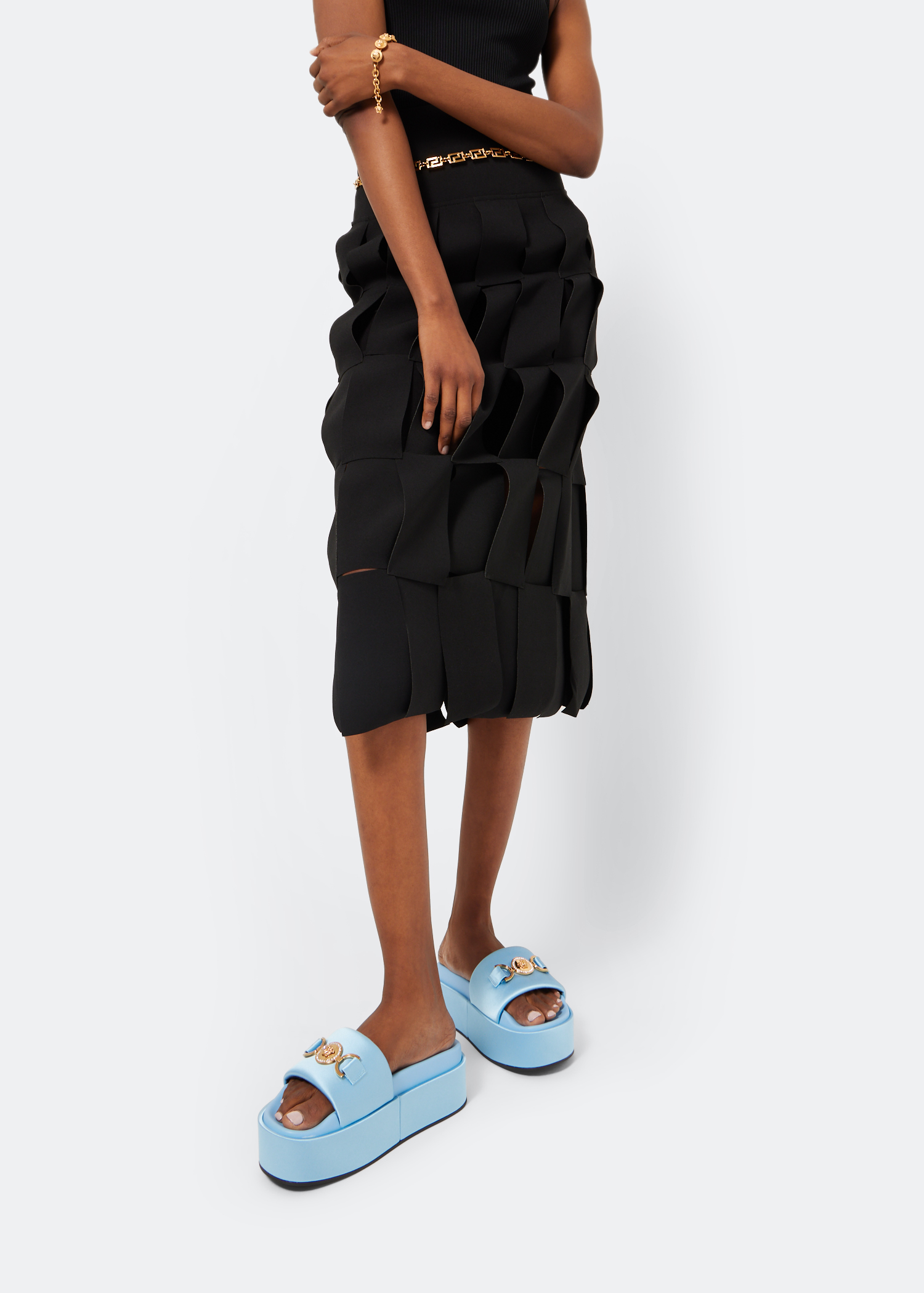 

Medusa Biggie platform slide sandals, Blue