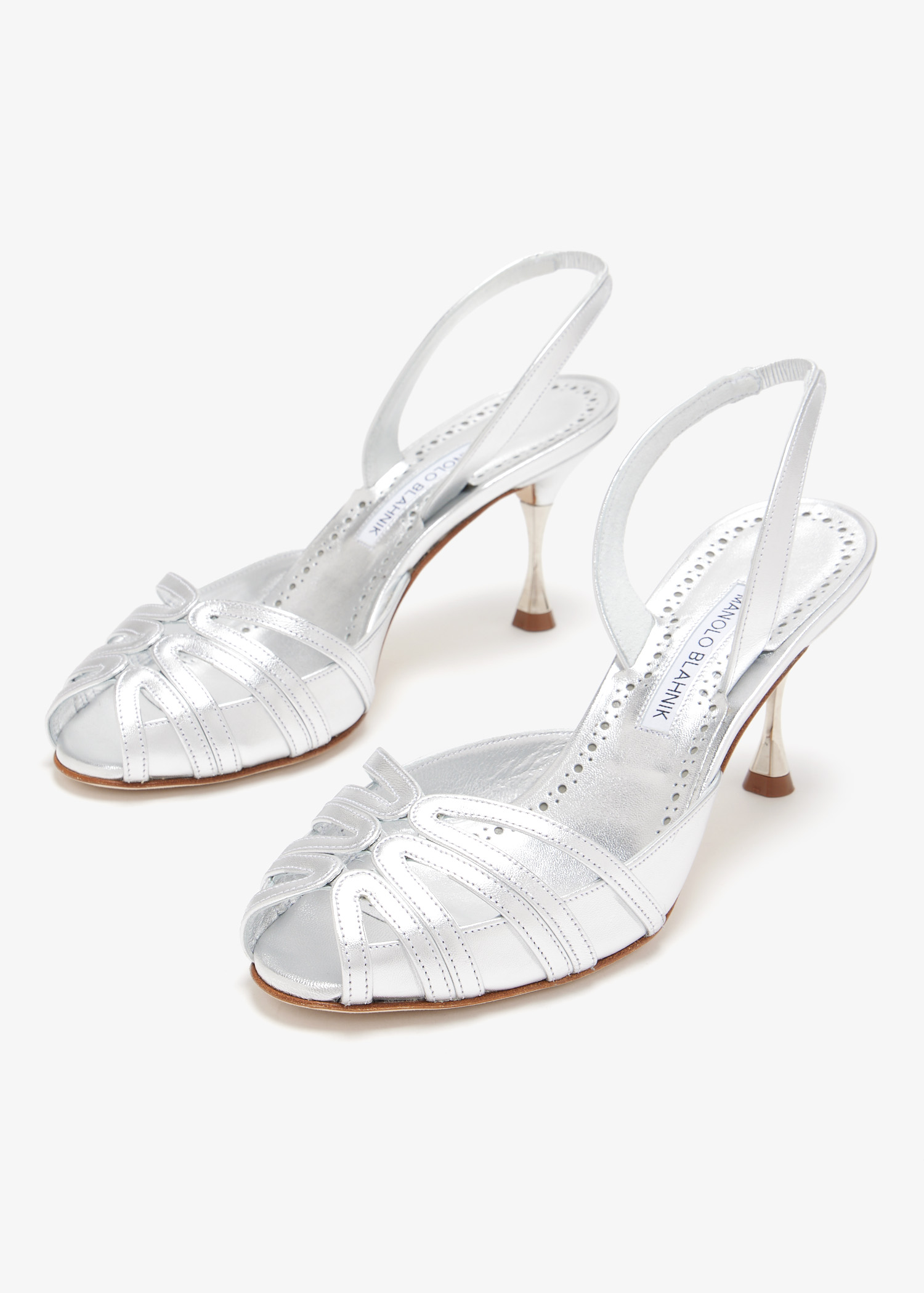Manolo Blahnik Makanaksli sandals for Women - Silver in UAE