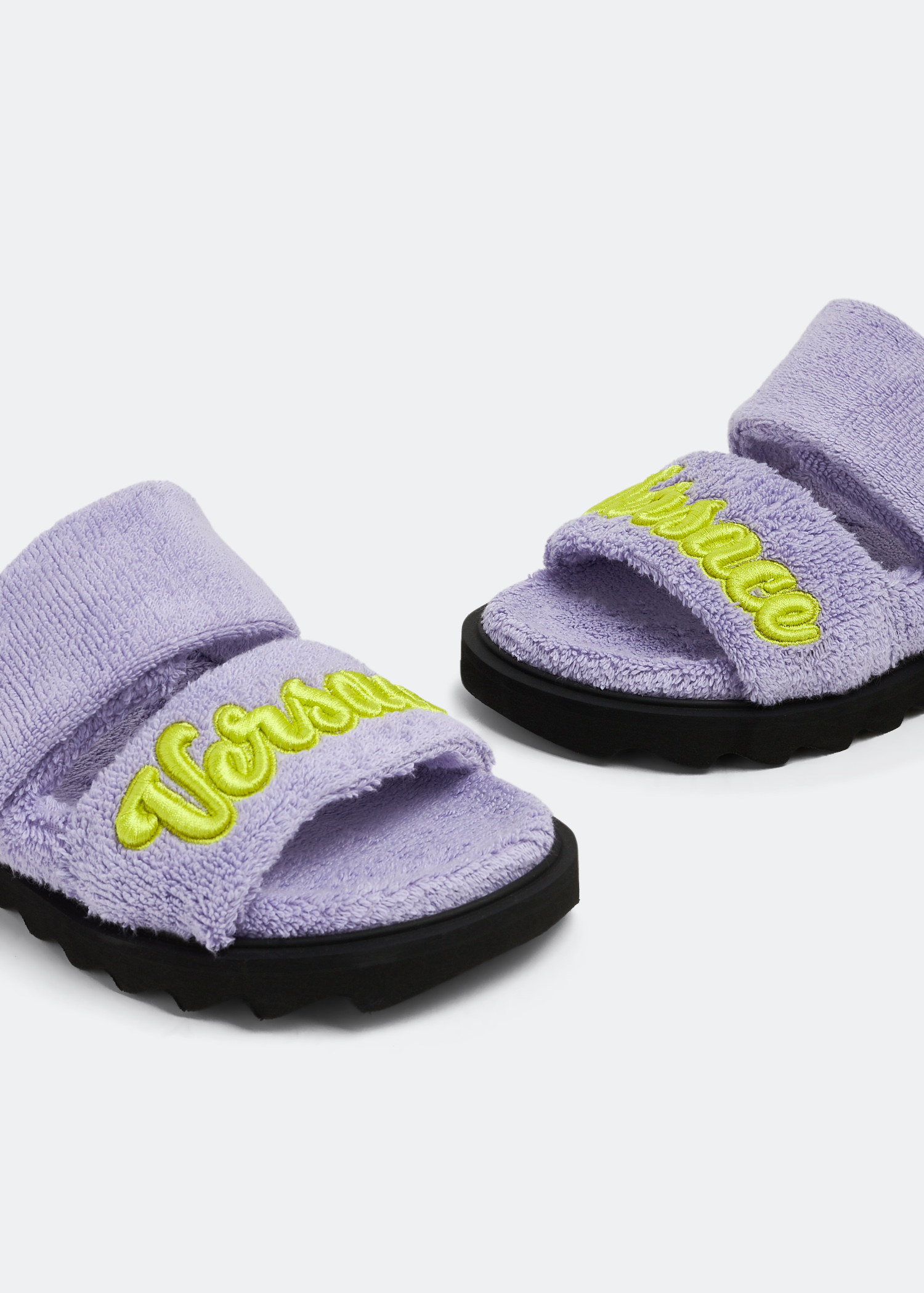 

Logo towel sandals, Purple