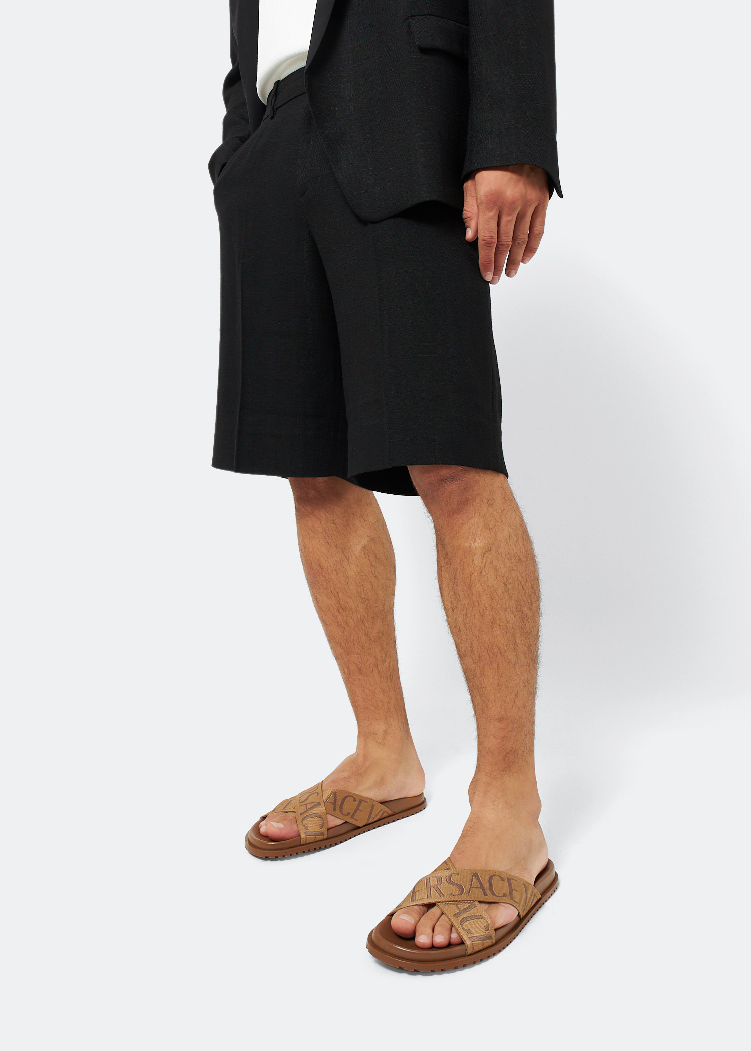 

Versace Allover sandals, Brown