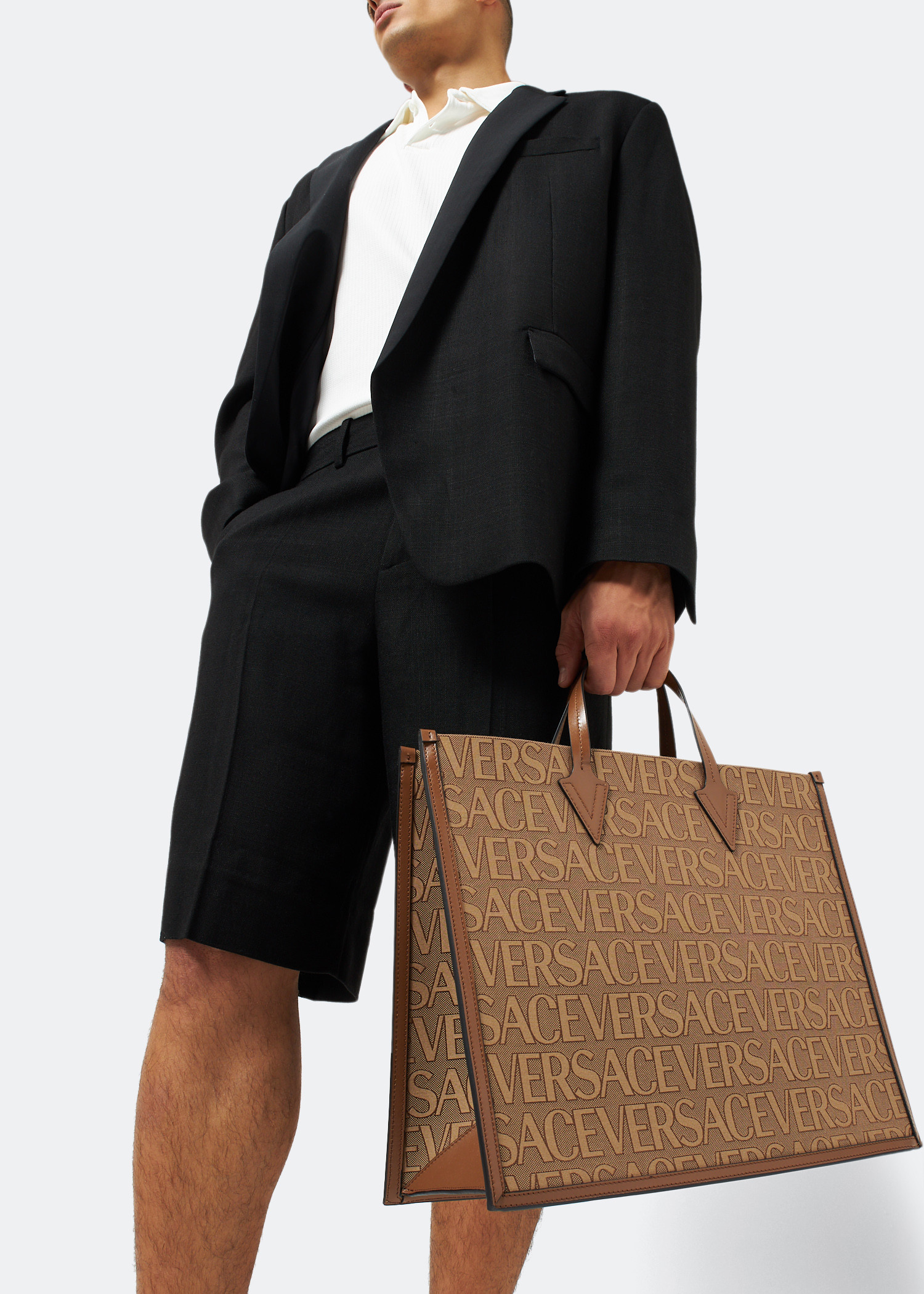 

Versace Allover tote bag, Brown