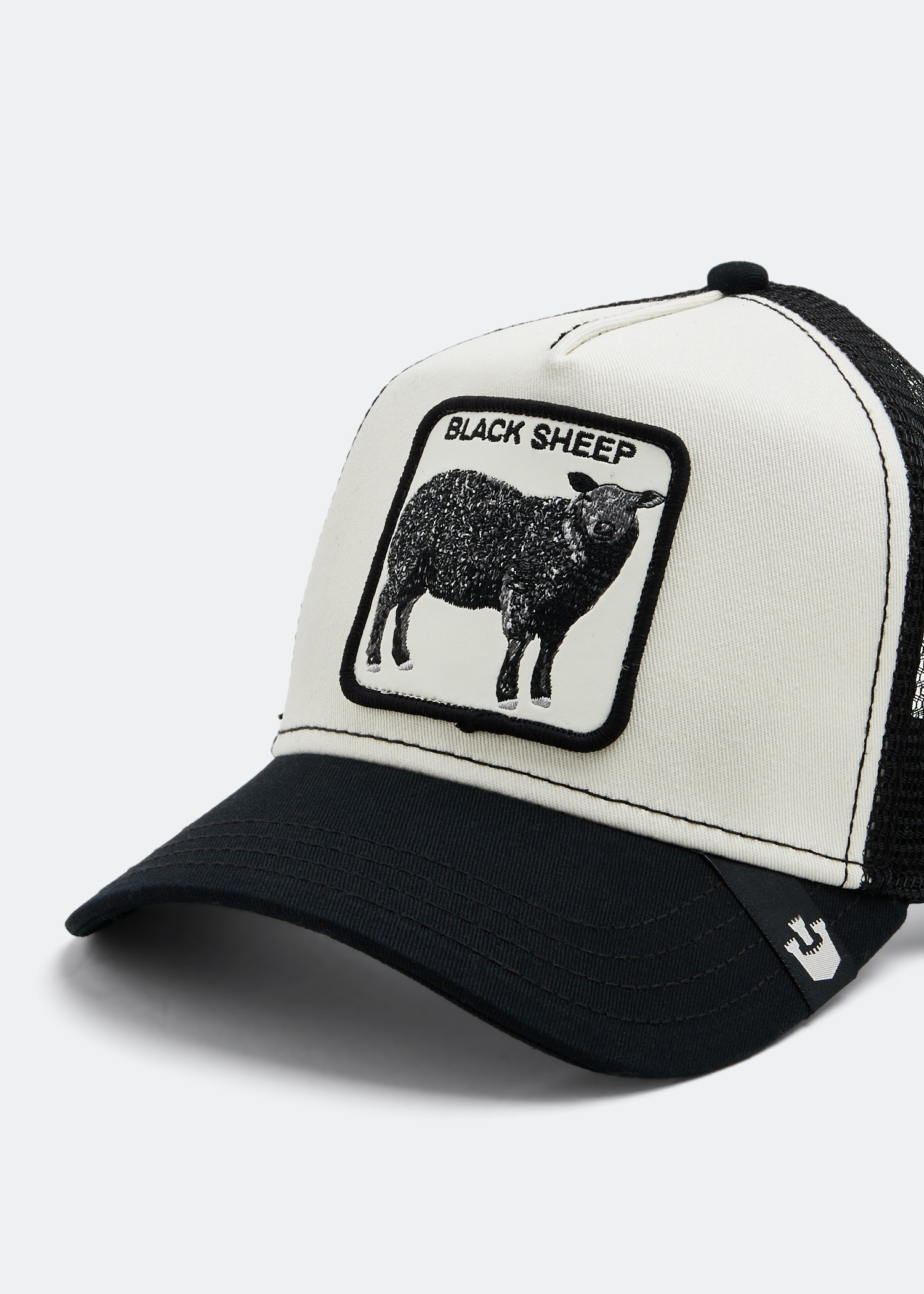 

Black Sheep trucker cap, White
