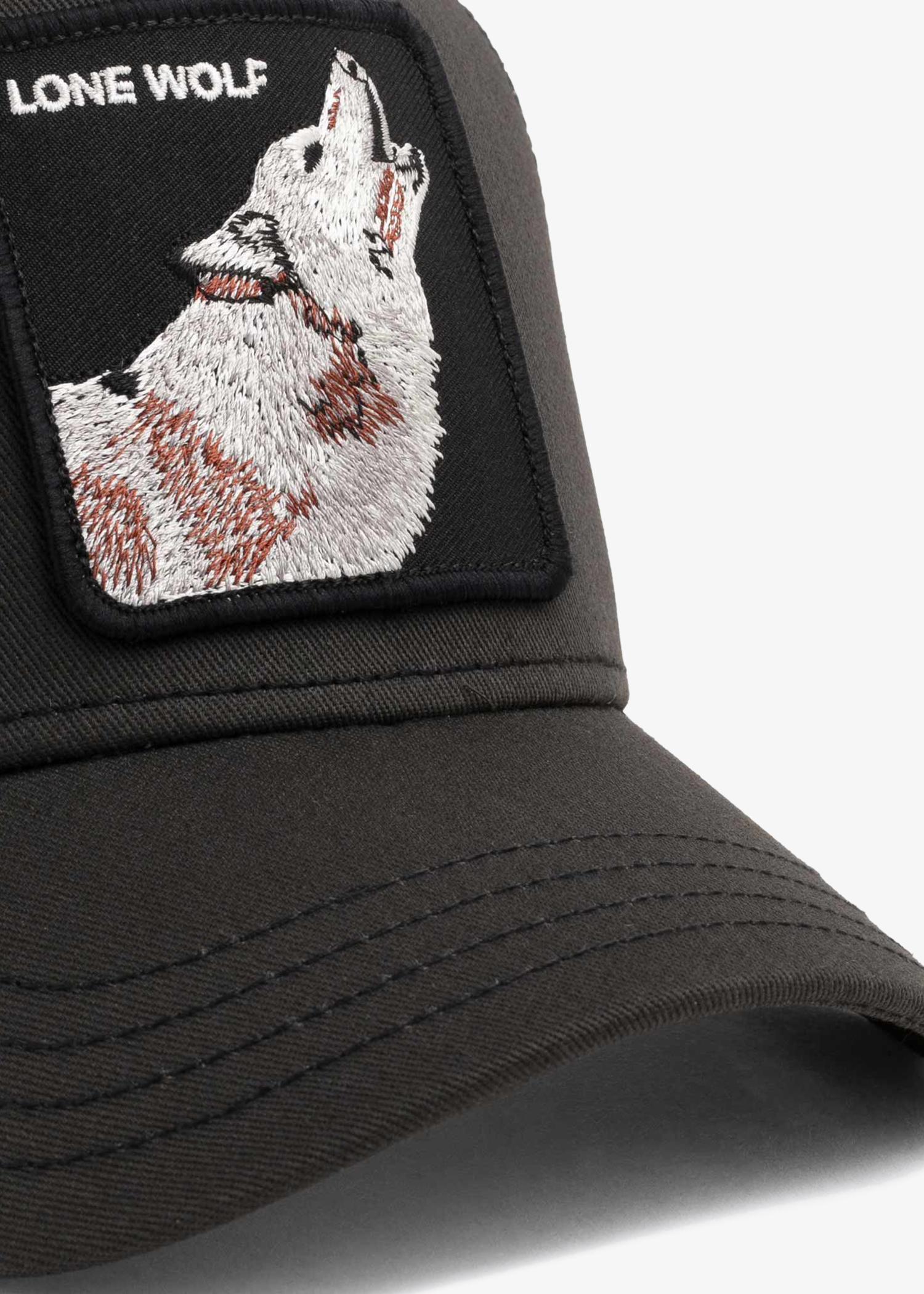 

Lone Wolf trucker cap, Black