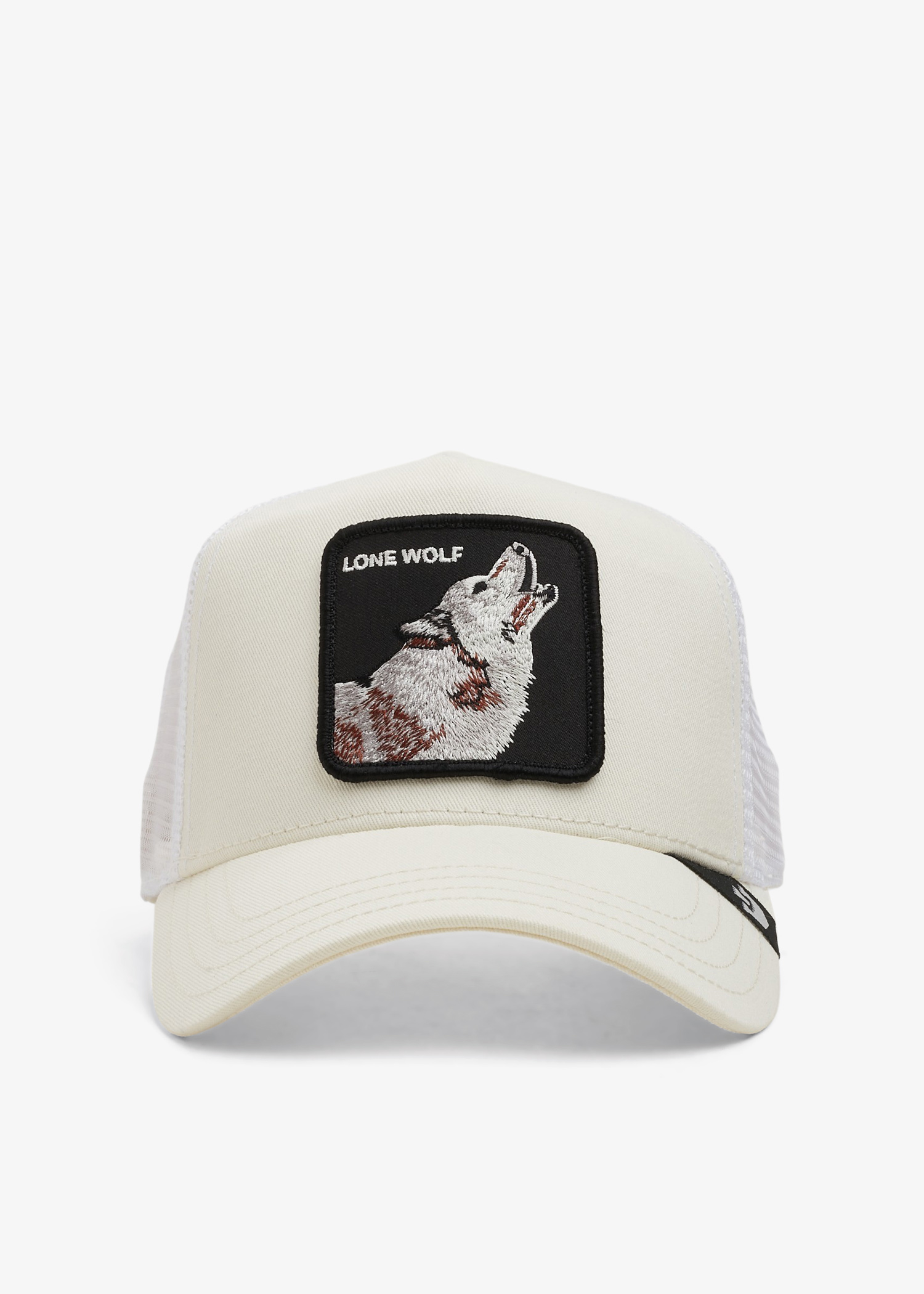 

Lone Wolf trucker cap, White