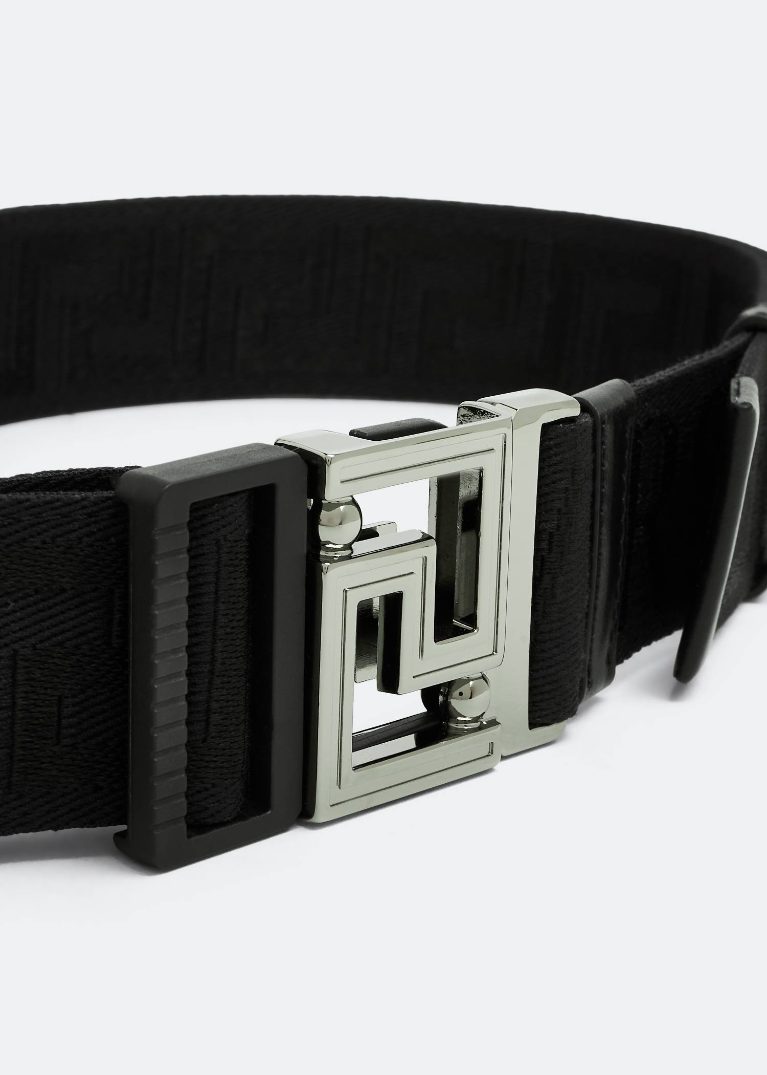 

Versace Allover reversible belt, Black