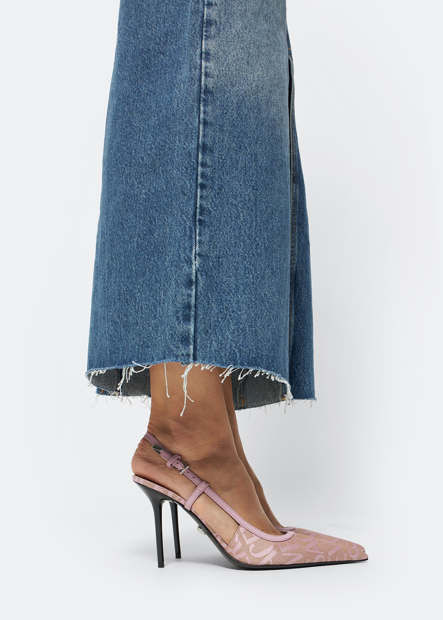 

Versace Allover slingback pumps, Pink