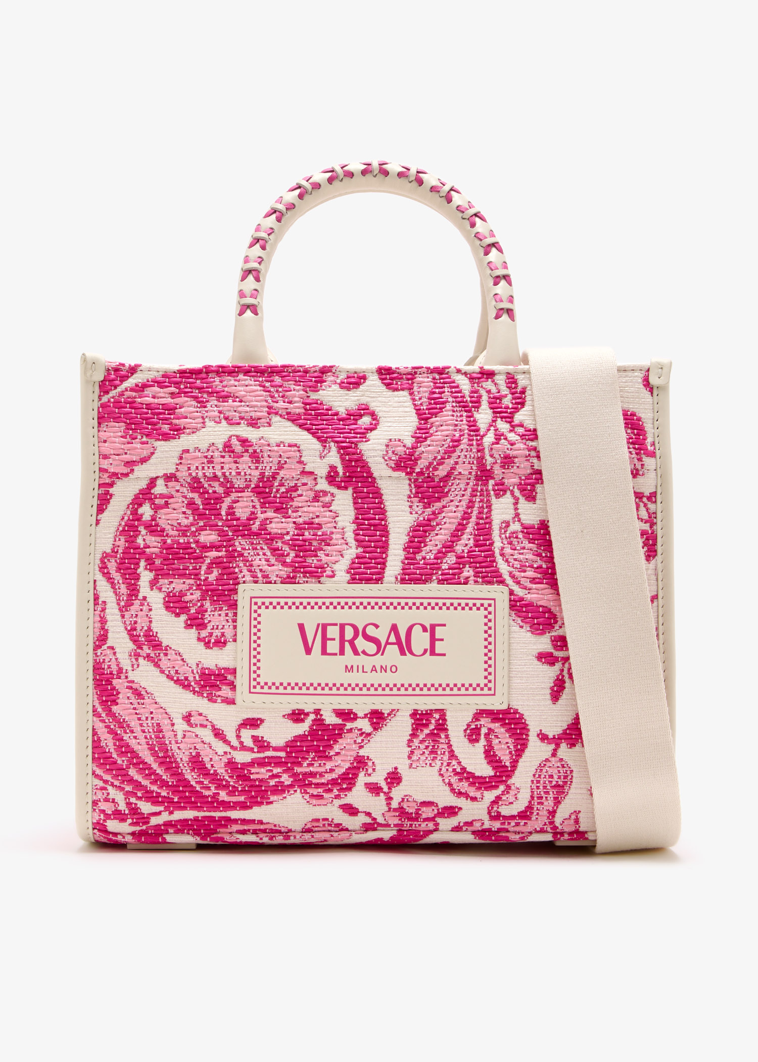 

Barocco Athena small tote bag, Pink