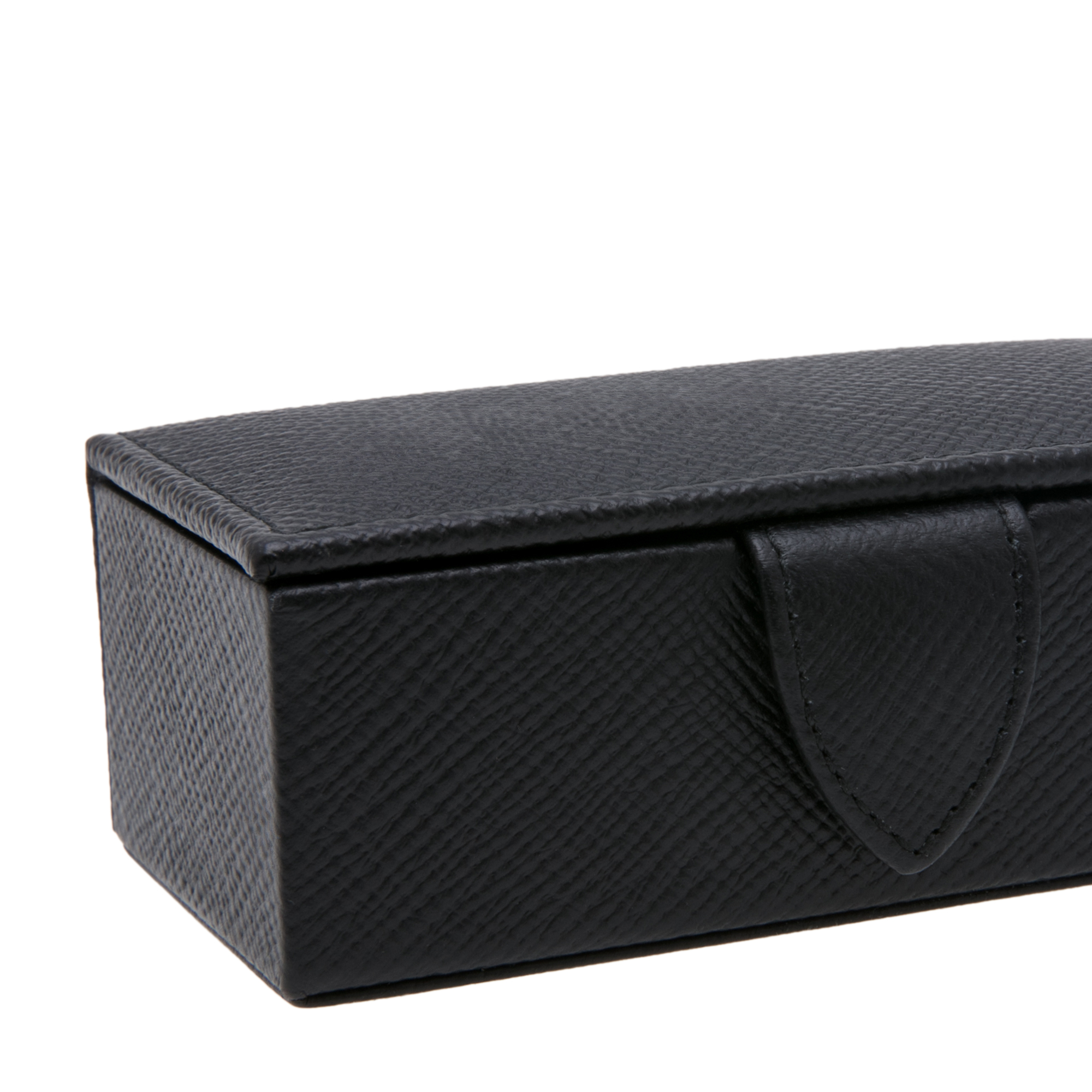 

Mini Panama cufflink box, Black