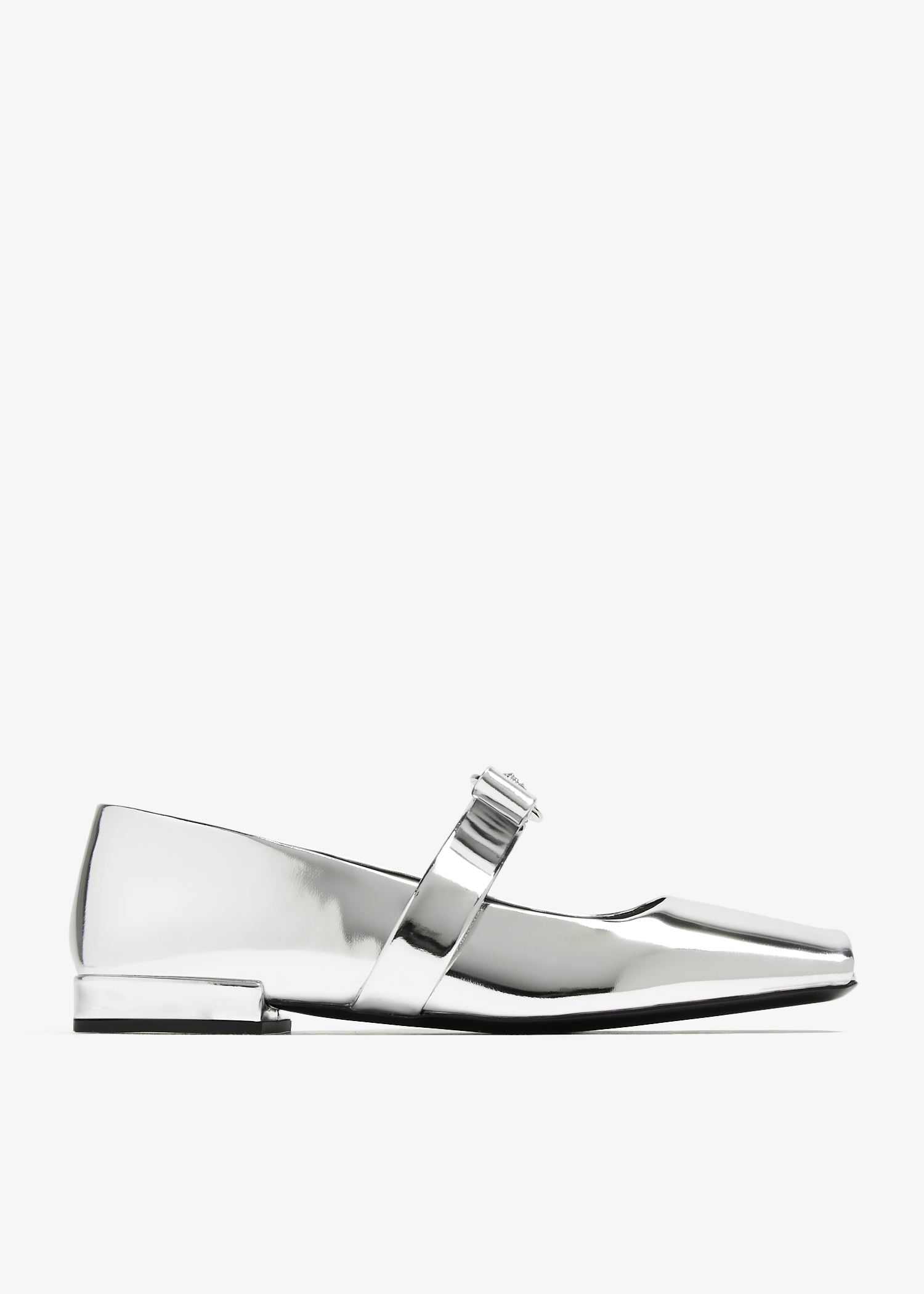 

Gianni Ribbon open ballerinas, Silver