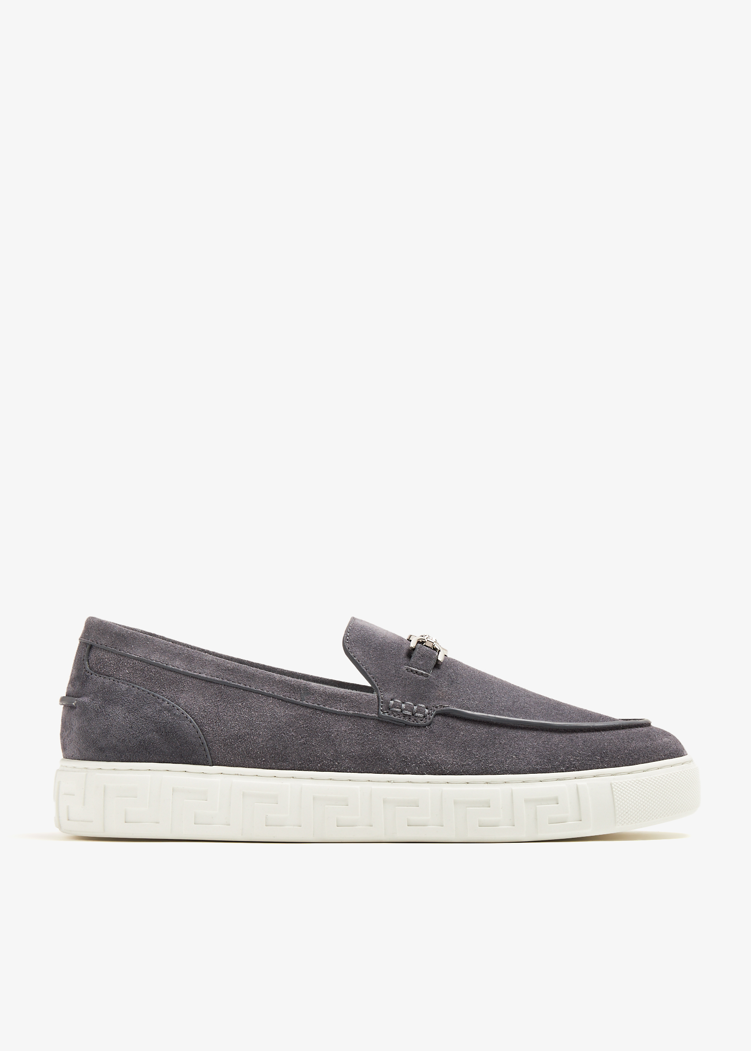 Versace Medusa 95 Greca loafers for Men Grey in UAE Level Shoes