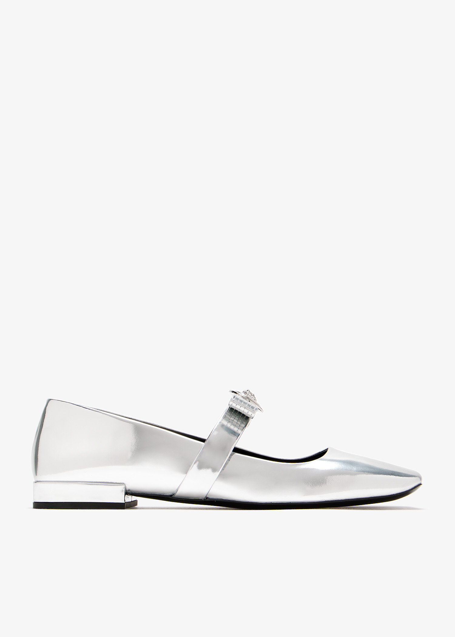 

Gianni Ribbon ballerinas, Silver