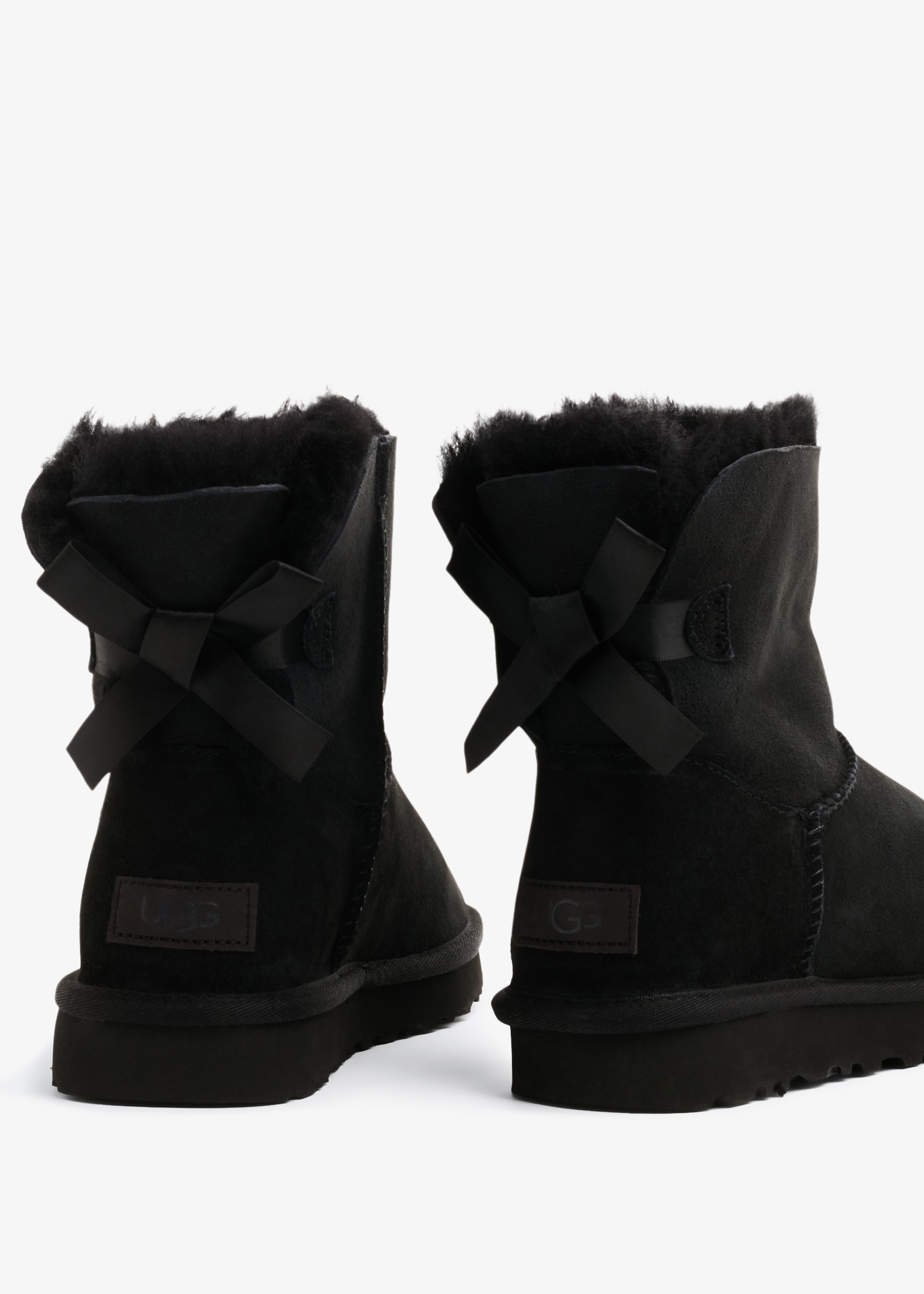 UGG Mini Bailey Bow II boots for Women Black in UAE Level Shoes