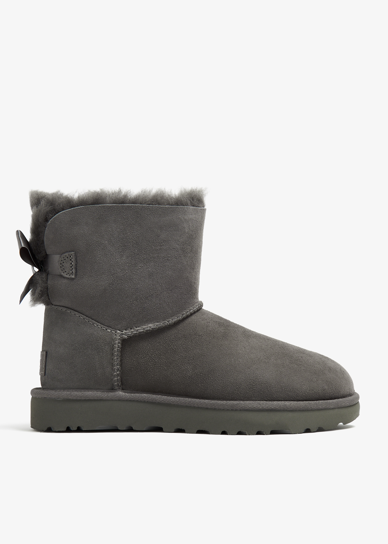 Ugg Mini Bailey Bow II boots for Women Grey in UAE Level Shoes