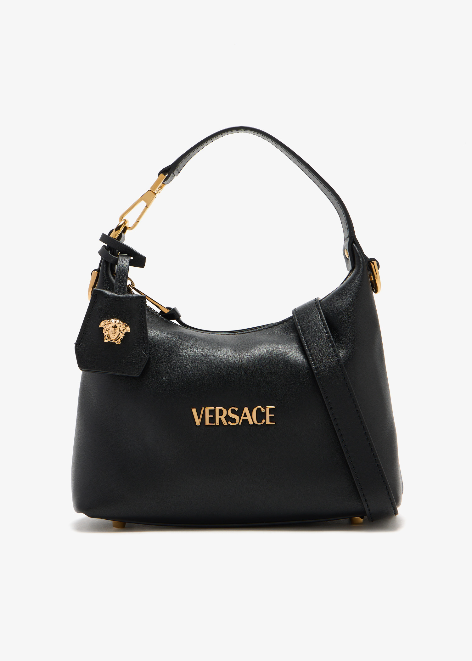 

Versace Tag hobo handbag, Black