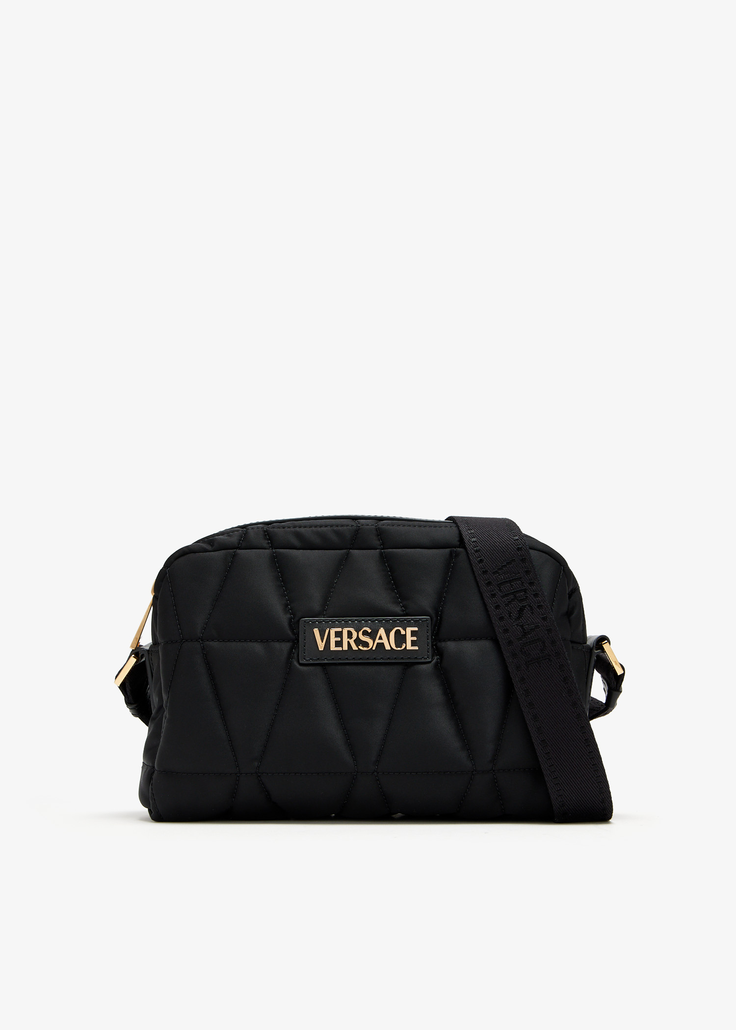 

Quilted crossbody bag, Black