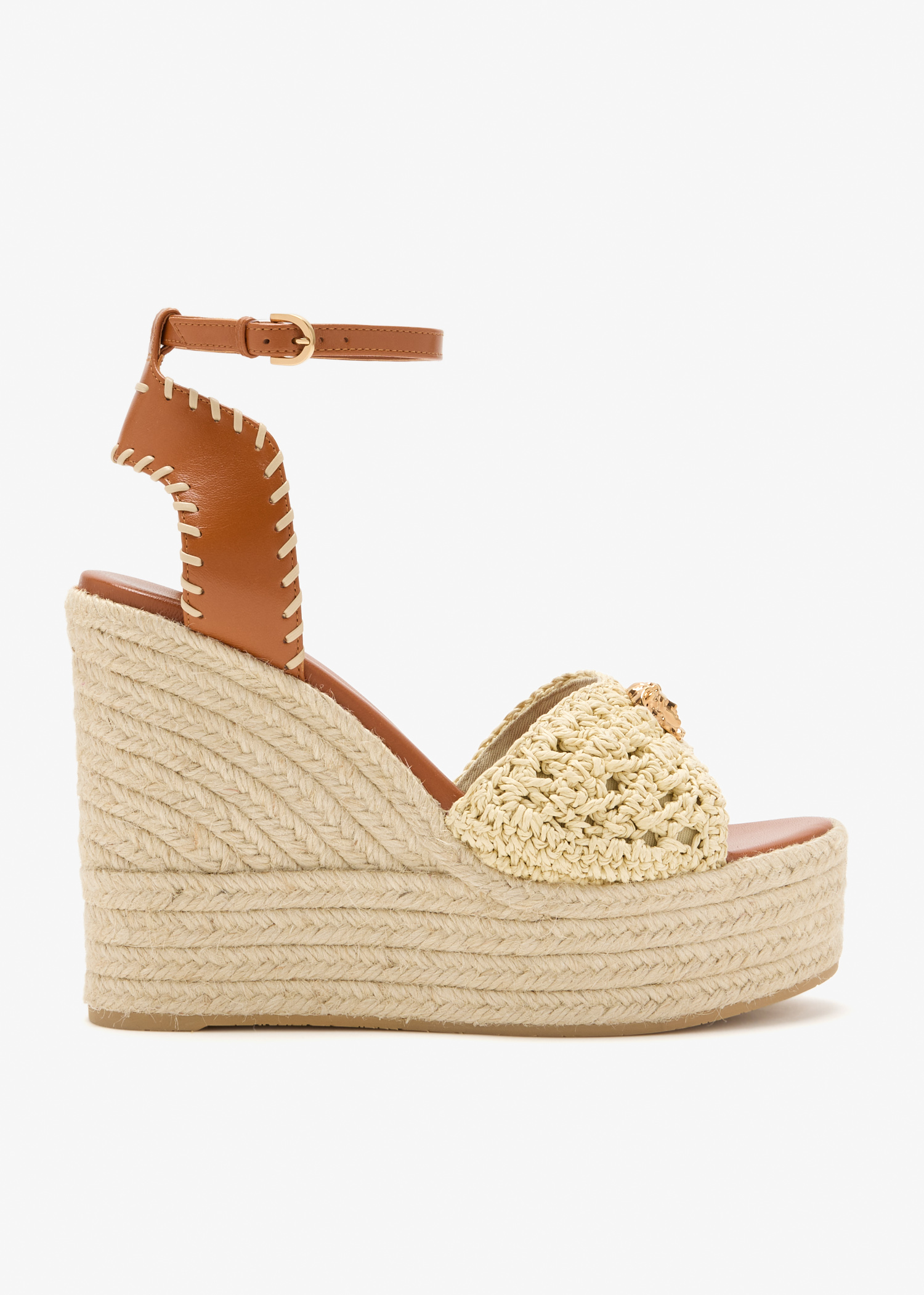 

Medusa wedge sandals, Beige