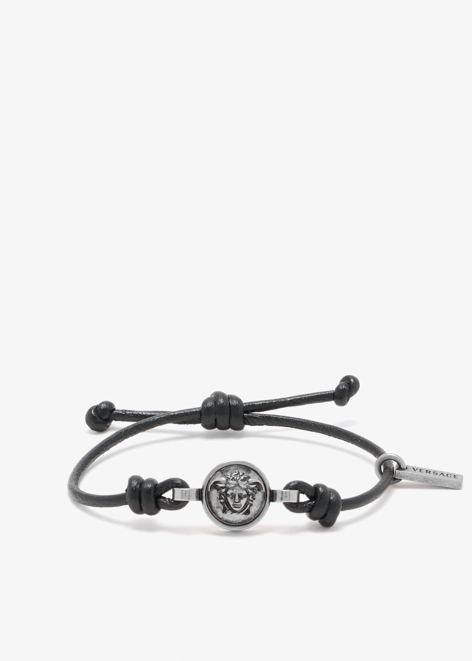 

Medusa leather bracelet, Black