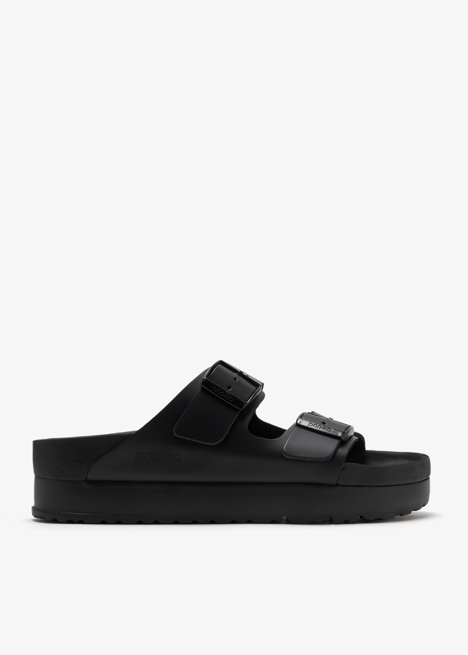 

Arizona Pap Flex narrow-width platform sandals, Black