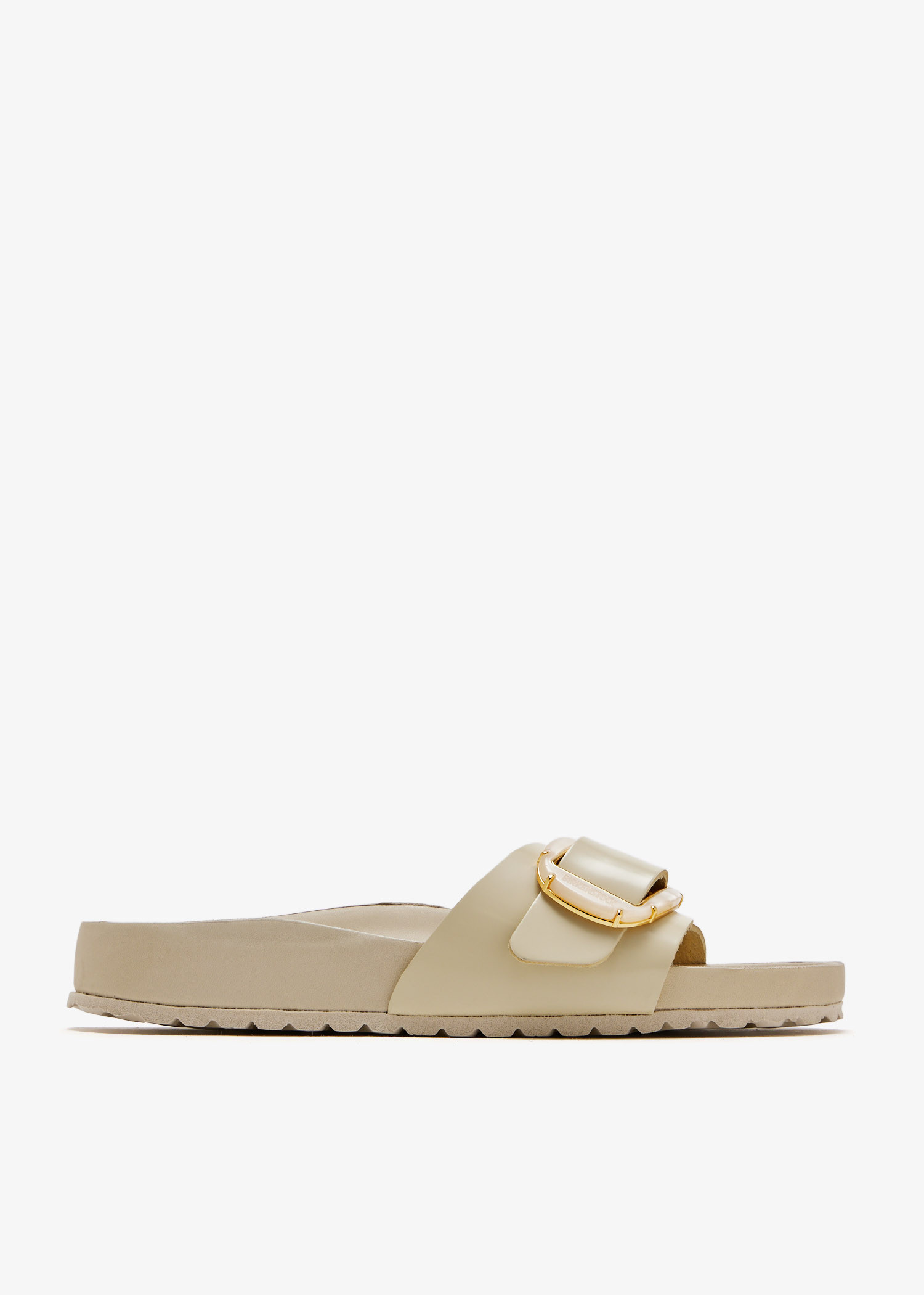 

Madrid Big Buckle narrow-width sandals, White
