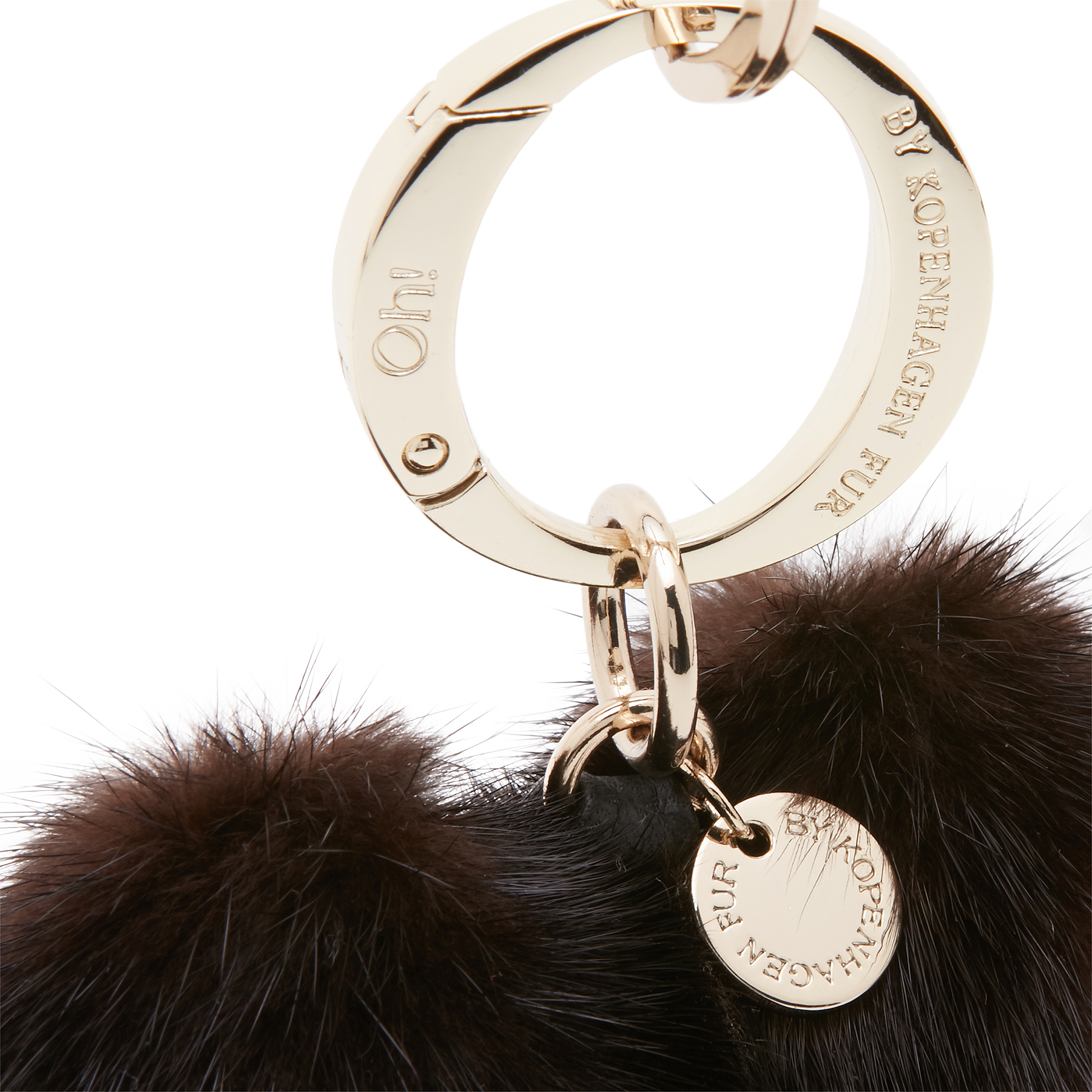 

Ally Heart charm keyring, Brown