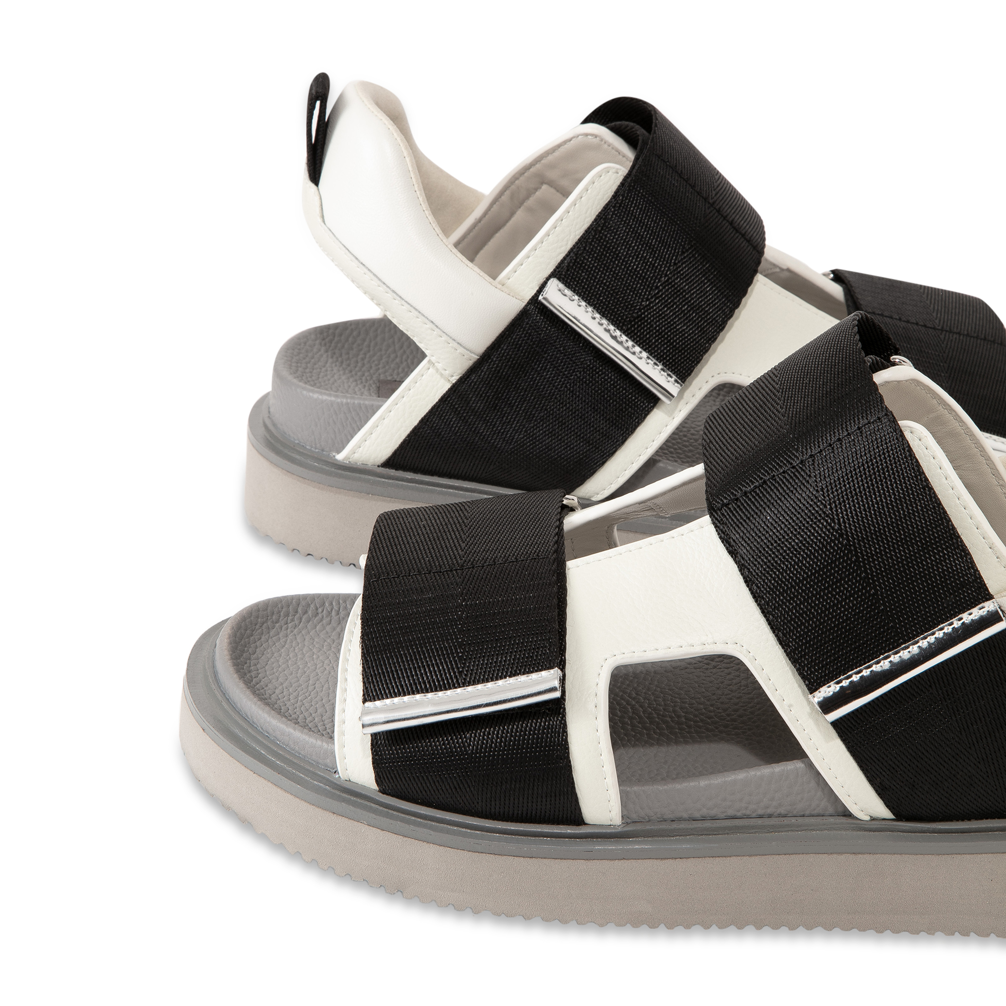 

Geo sandals, White