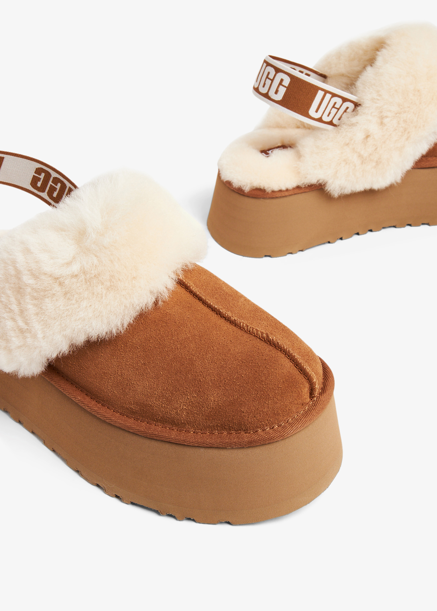 UGG Funkette slippers for Women - Brown in UAE | Level Shoes