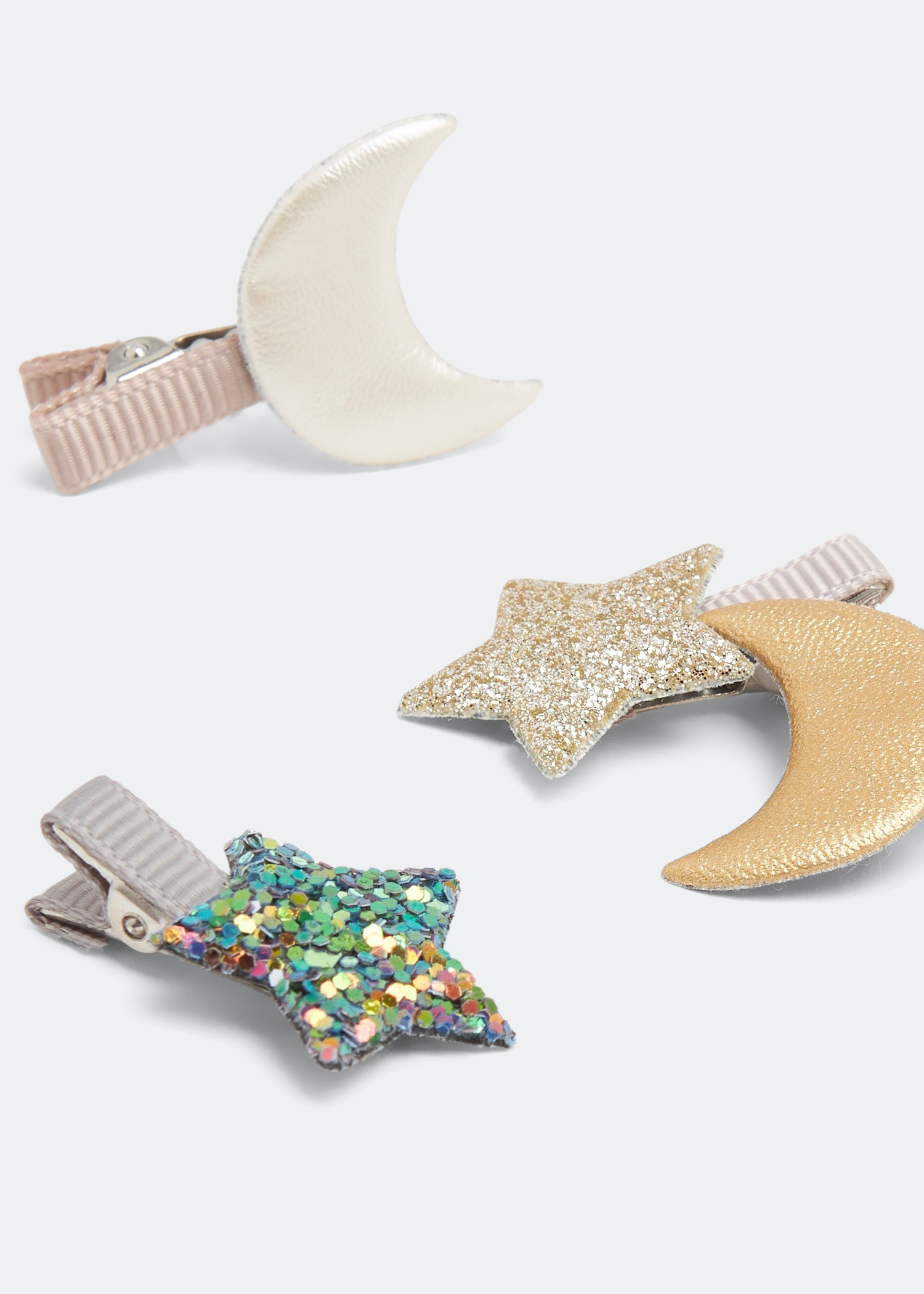 

Star & Moon Forest mini clips, Multi-coloured