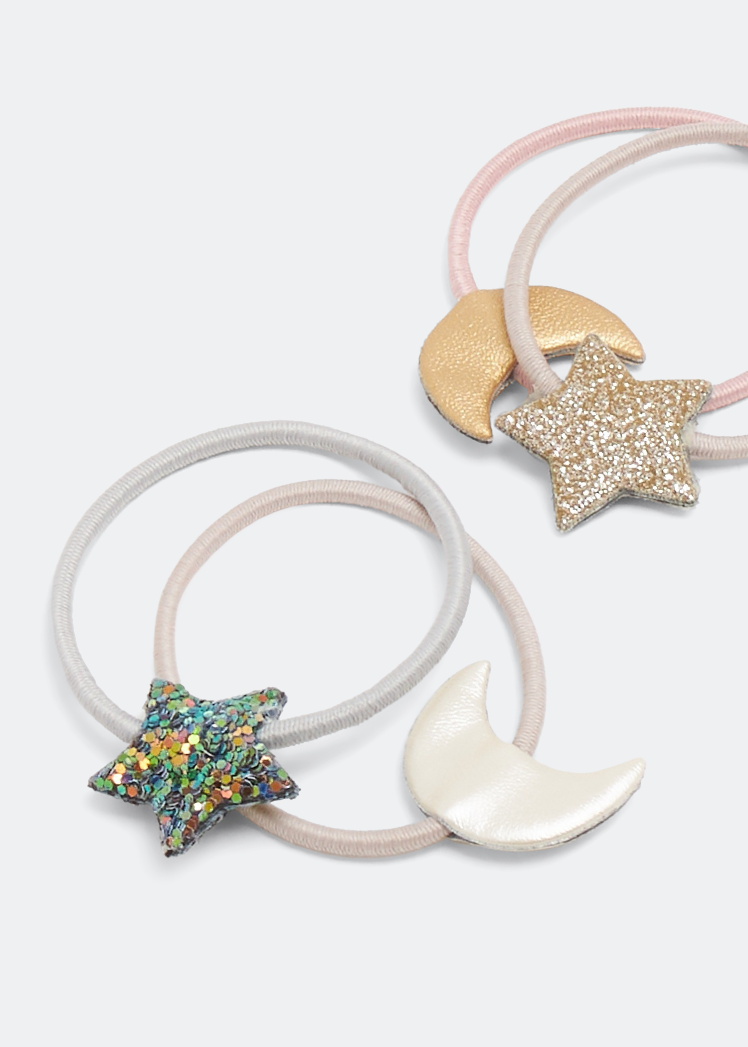 

Star & Moon Ponies hair tie set, Multi-coloured
