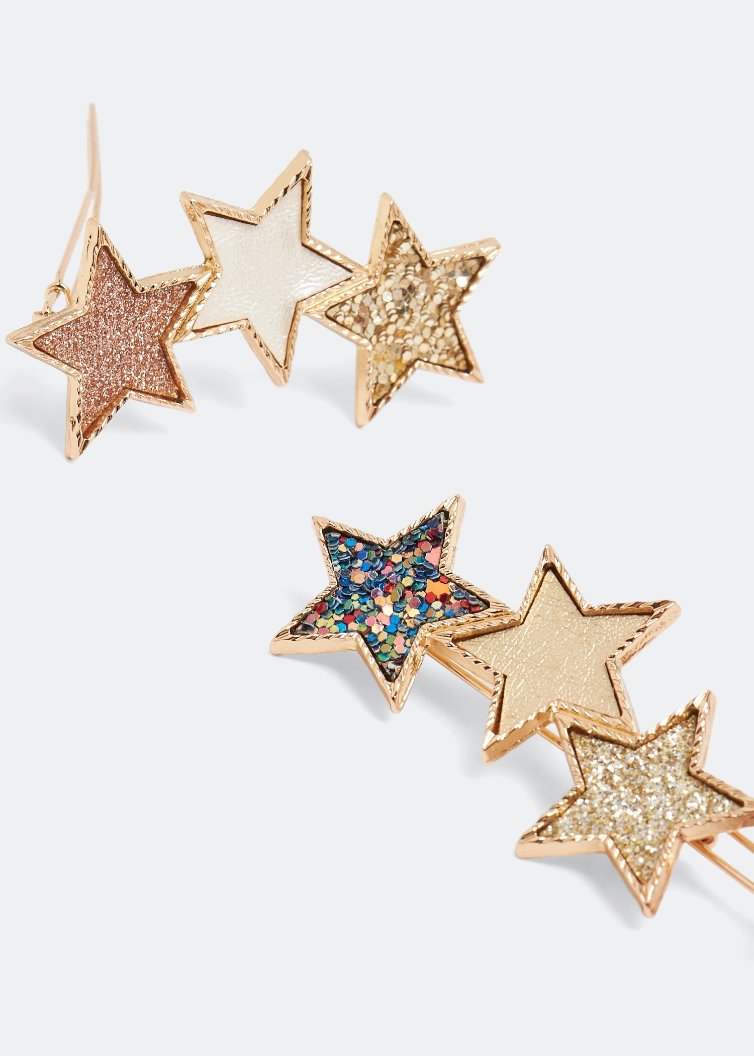 

Star snap grips, Multi-coloured