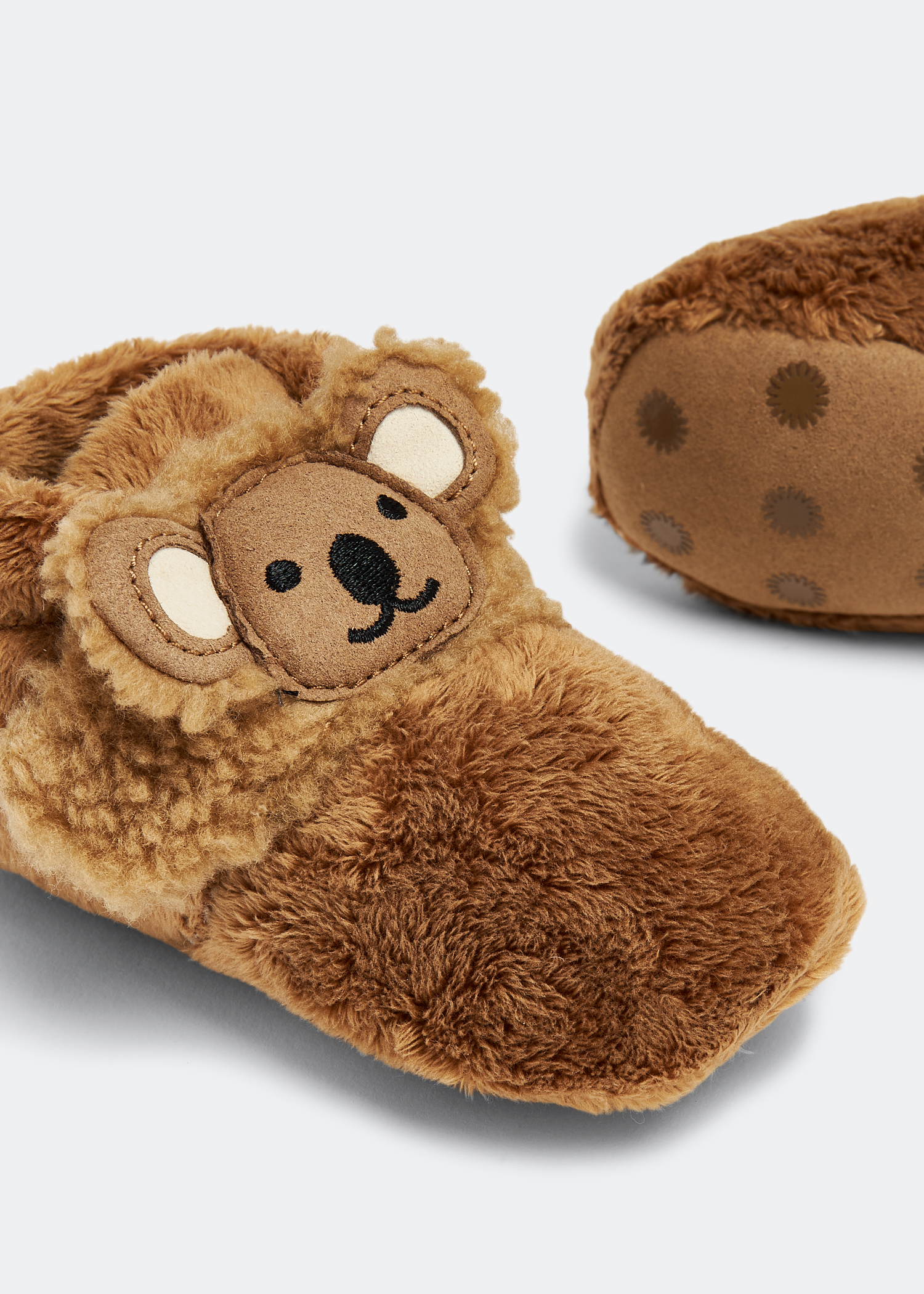 

Bixbee Koala stuffie booties, Brown