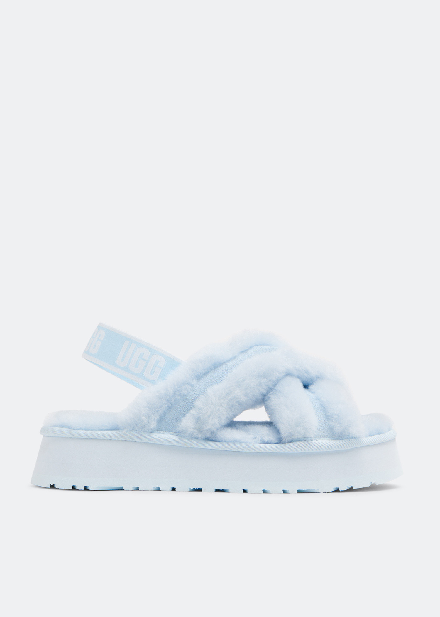 UGG Disco Cross slides for Women - Blue in UAE | Level Shoes