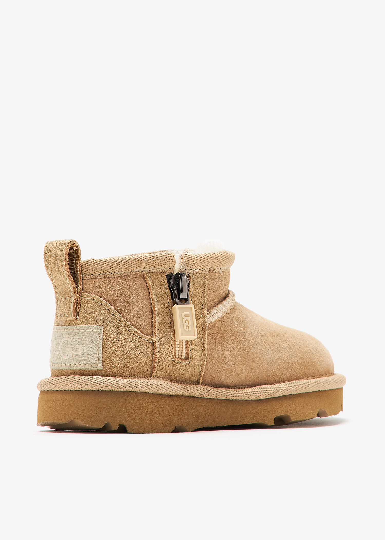 UGG Classic Ultra Mini boots for Kids Unisex - Beige in UAE