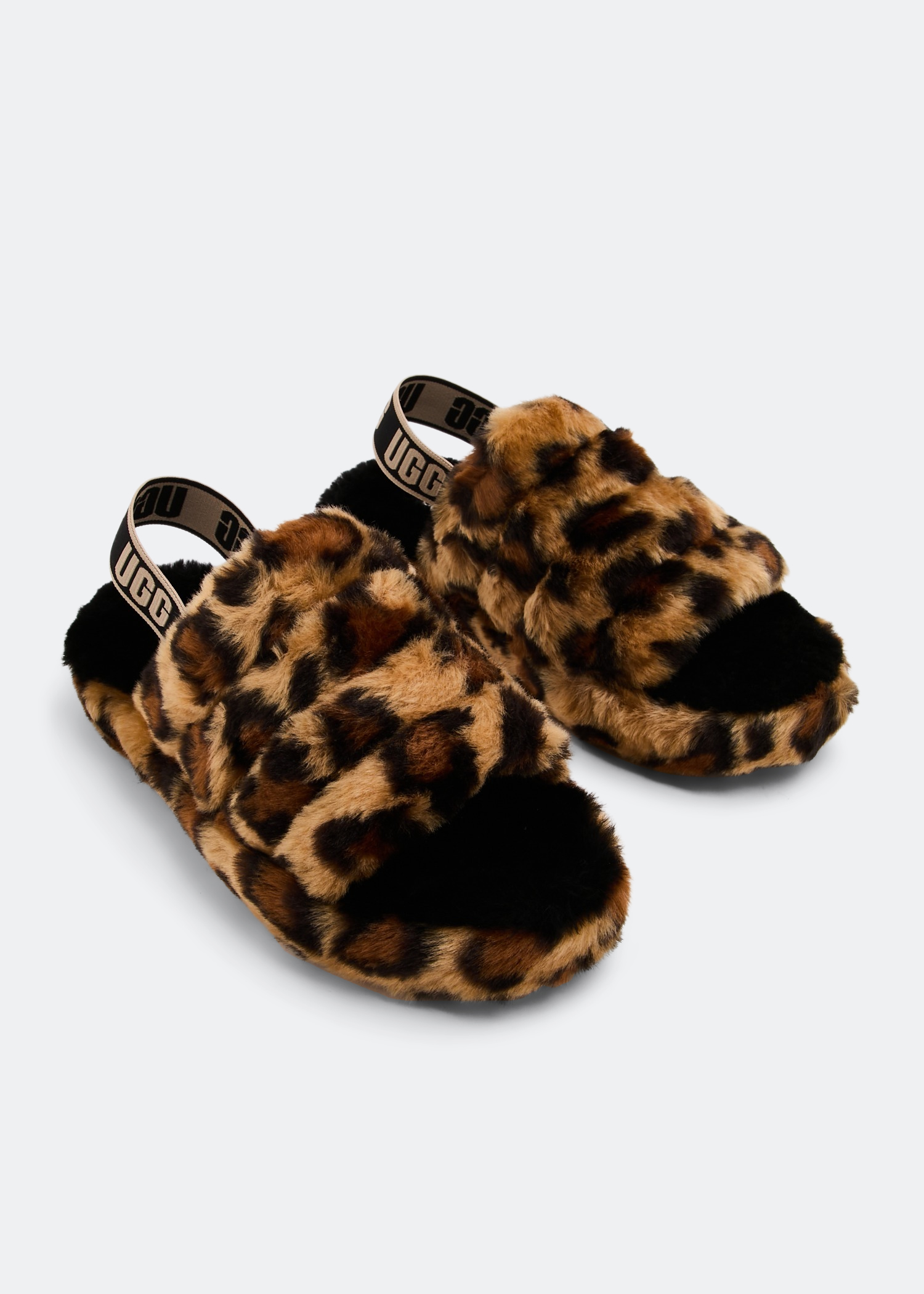 UGG Fluff Yeah spotty sandals for Girl Animal Printed in Kuwait Level Shoes