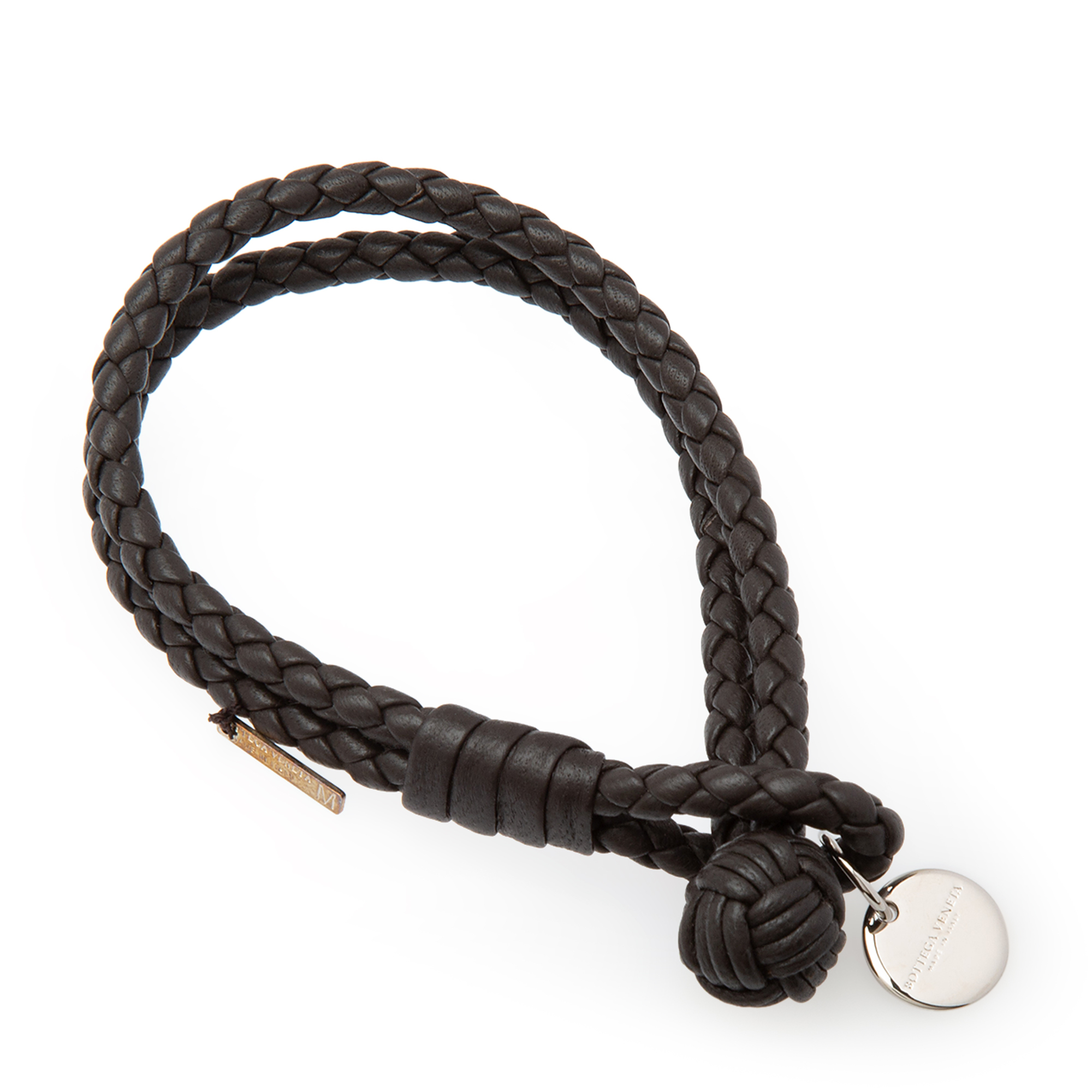 

Intrecciato nappa bracelet, Black