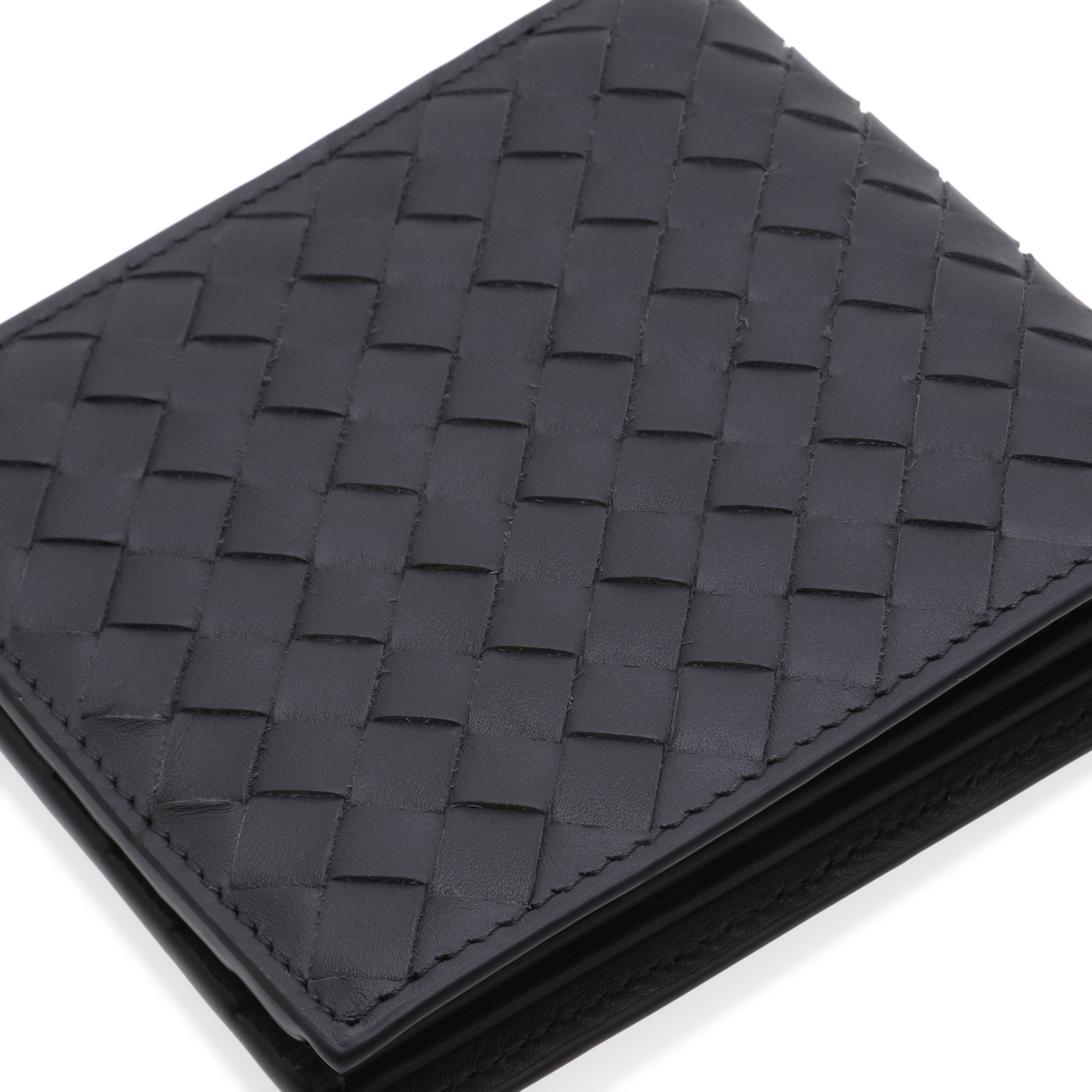 

Intrecciato wallet, Black
