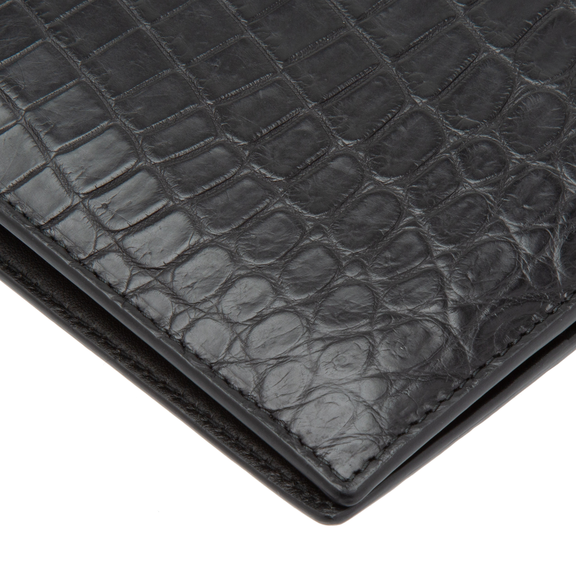 Bottega crocodile wallet top