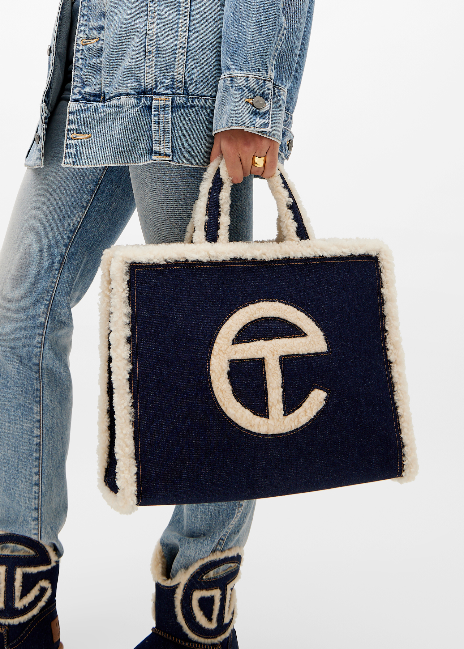 

x TELFAR Medium shopper bag, Blue