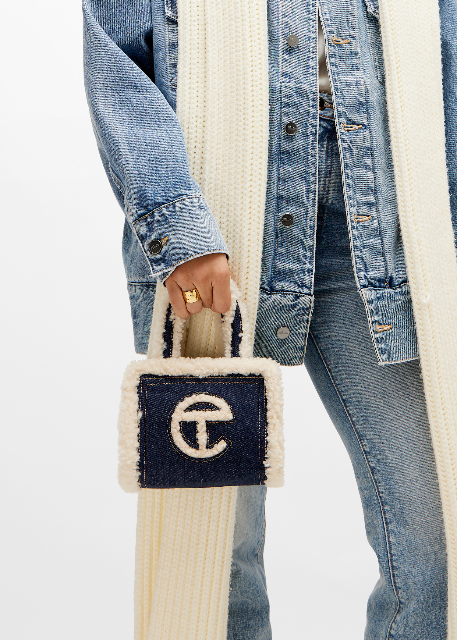

x TELFAR Small shopper bag, Blue