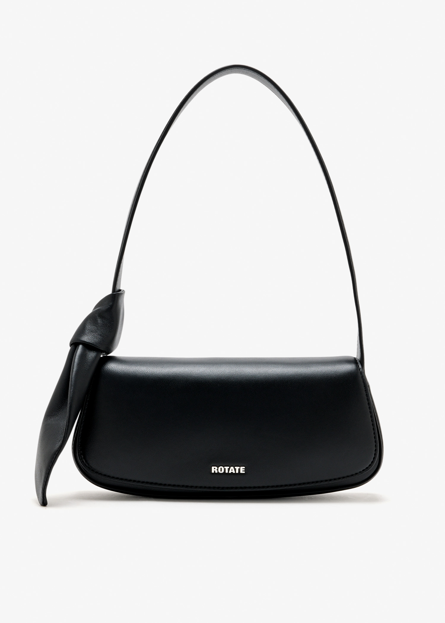 

Leather Knot Strap bag, Black